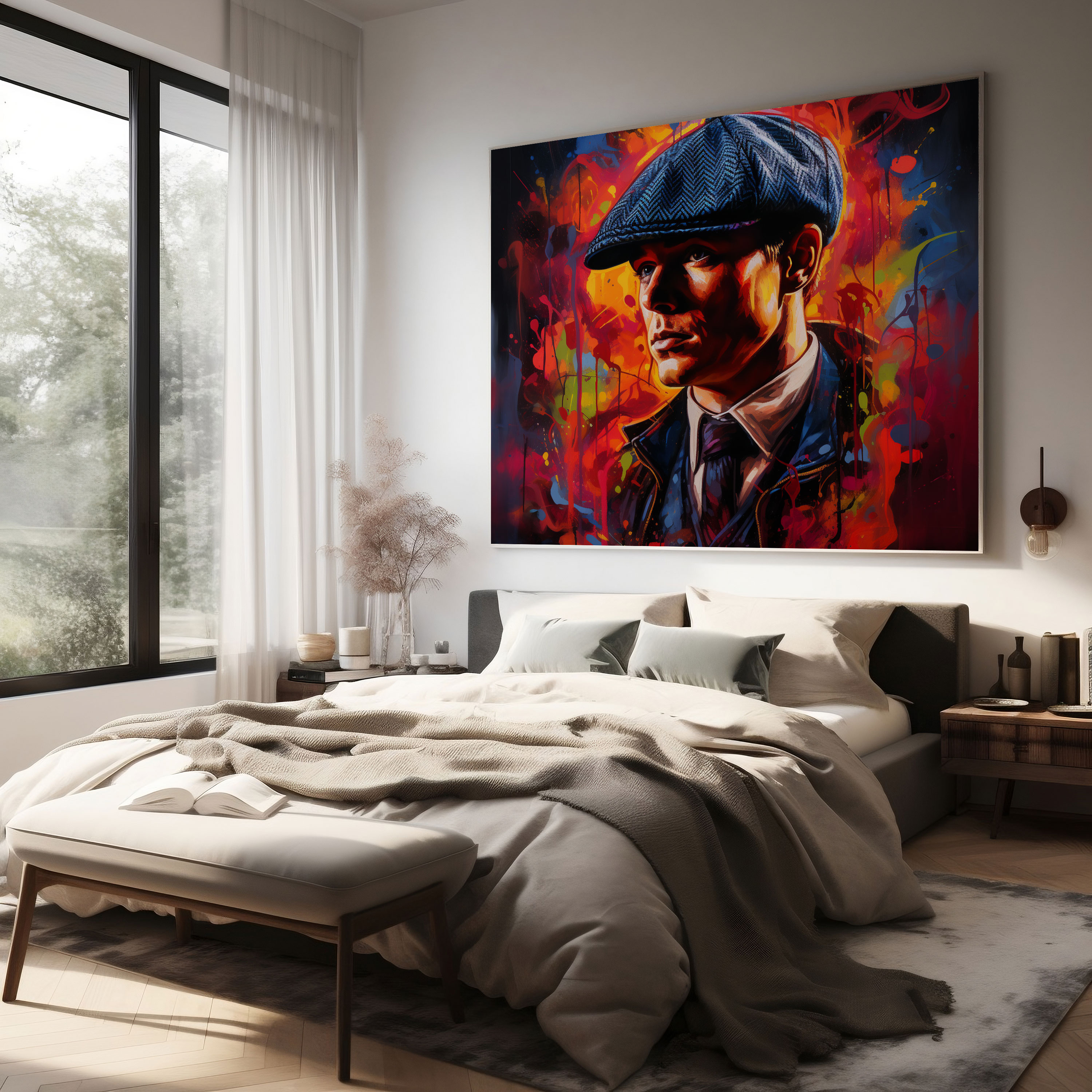 Peaky Blinders Graffiti Wall Art - Peaky Blinders, Canvas Print, Canvas, Eye-Catching