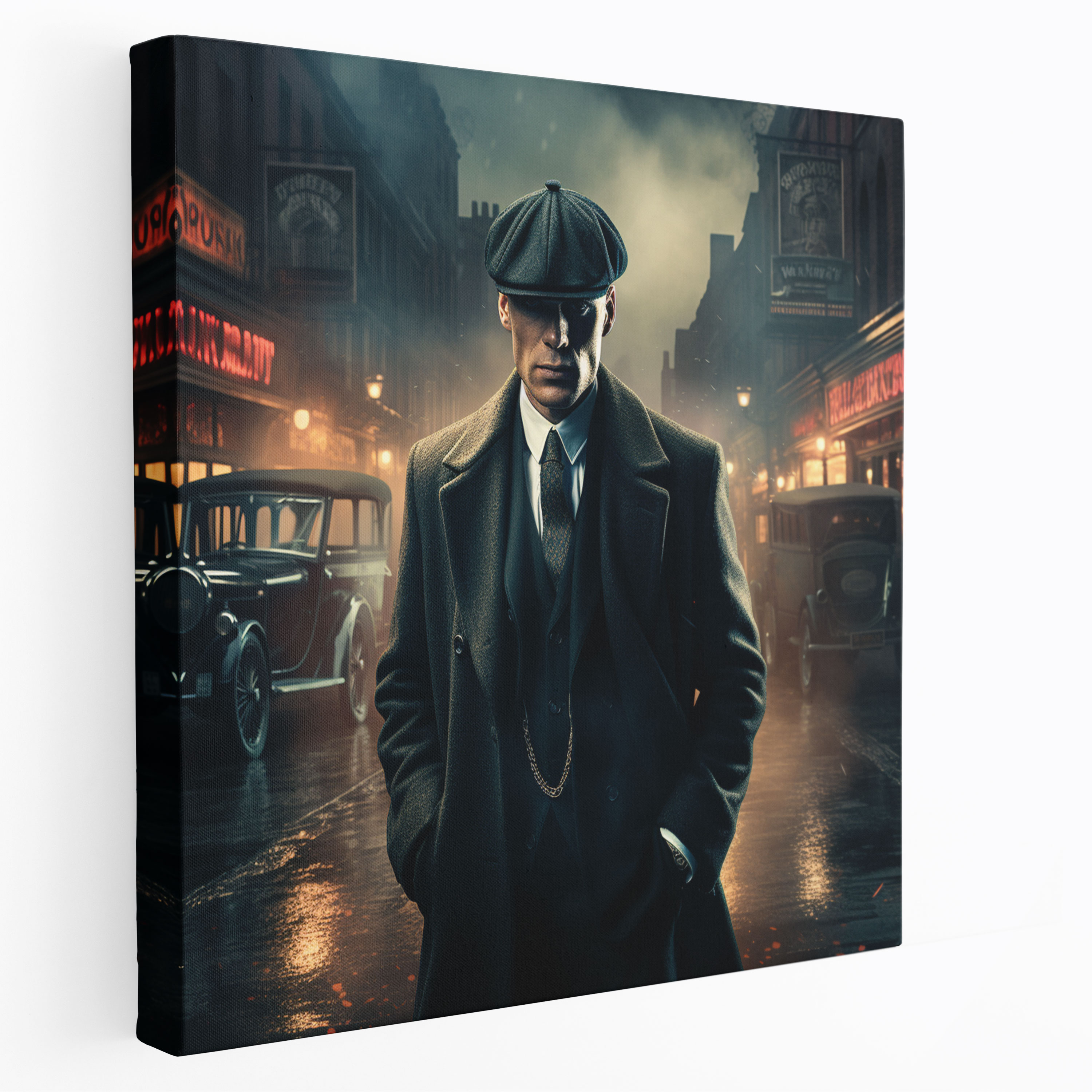 Peaky Blinders Surreal Digital Wall Art - Peaky Blinders, Canvas Print, Birmingham, Wall Art