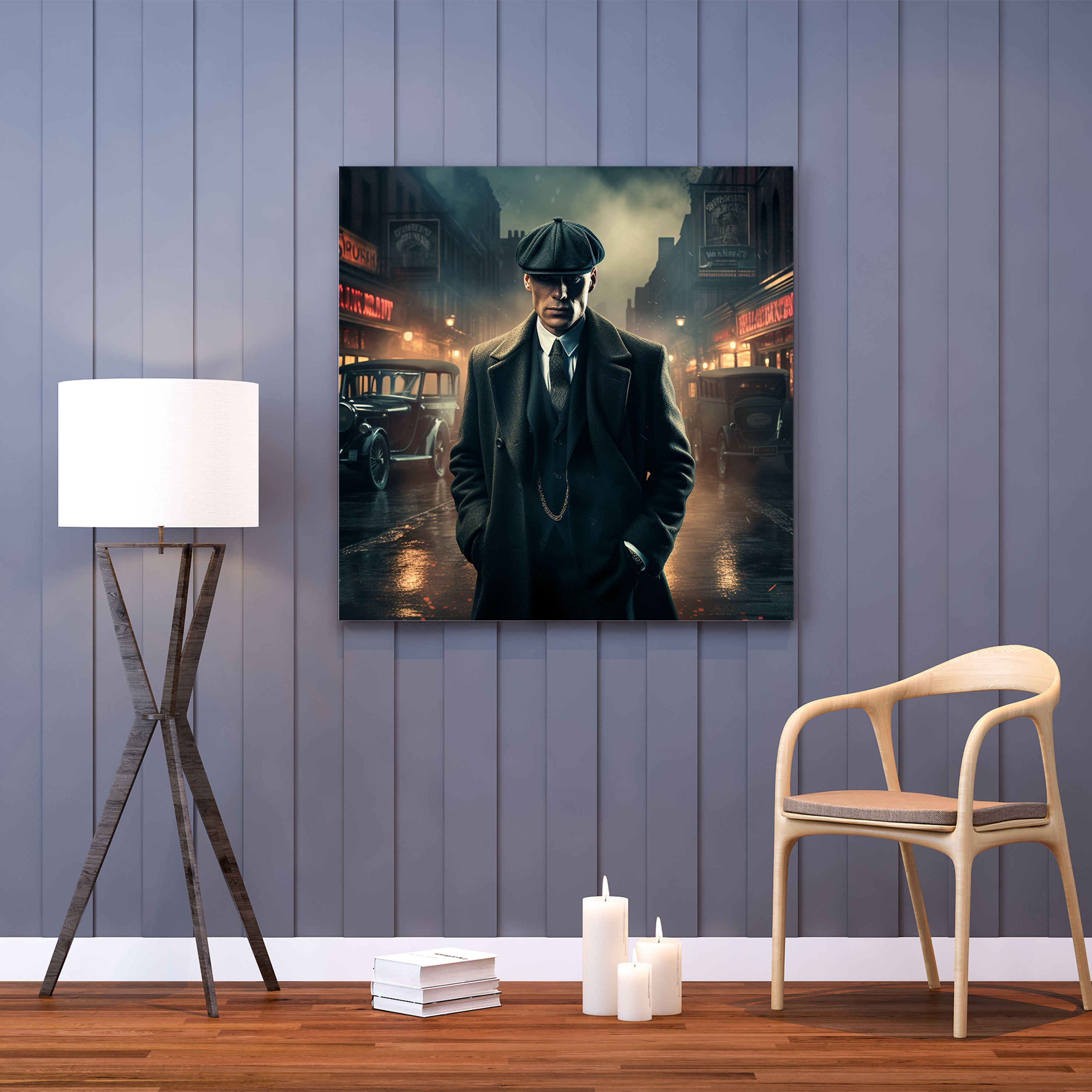 Peaky Blinders Surreal Digital Wall Art - Peaky Blinders, Canvas Print, Birmingham, Wall Art