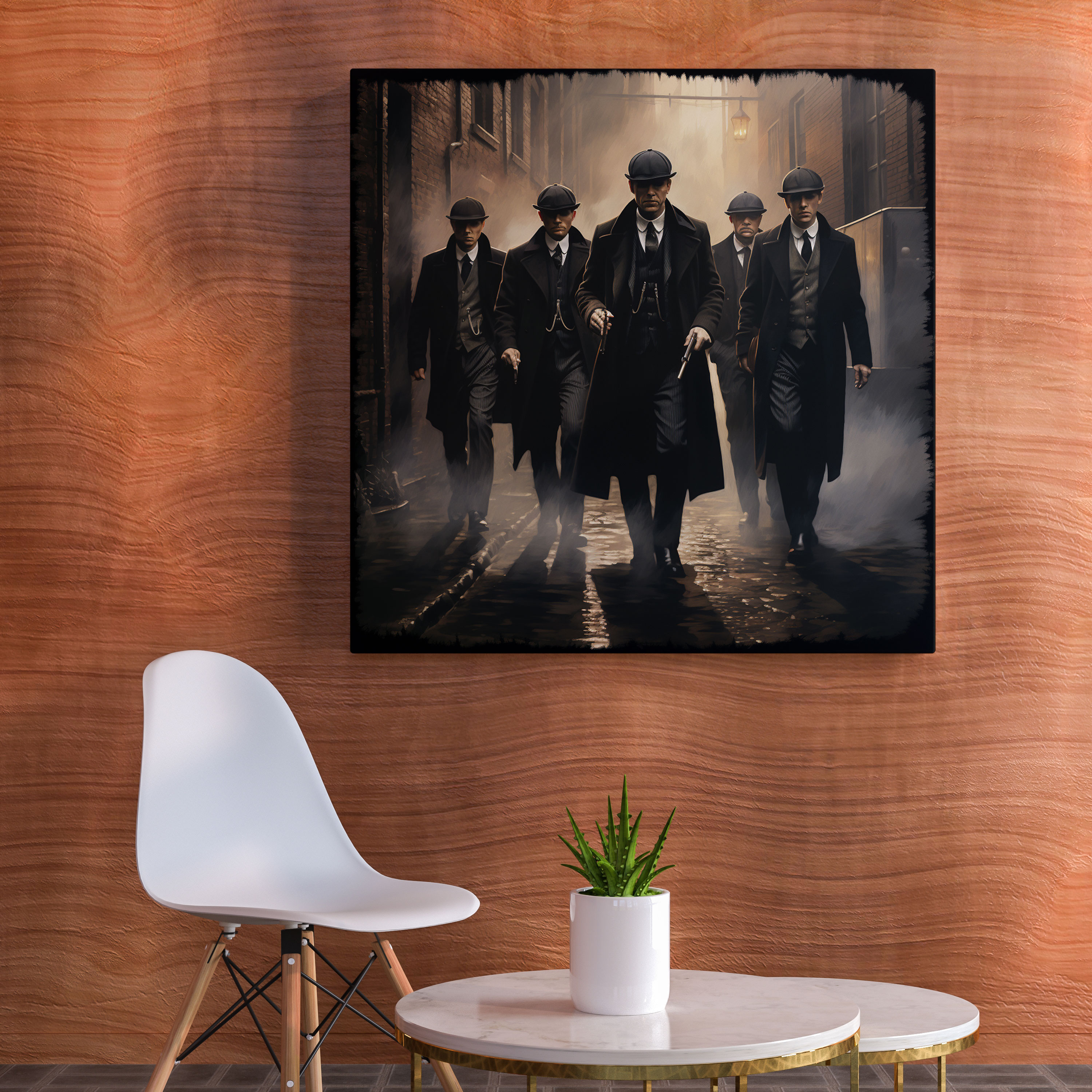 Peaky Blinders Çetesi Vintage Kanvas Tablo - Tehlike