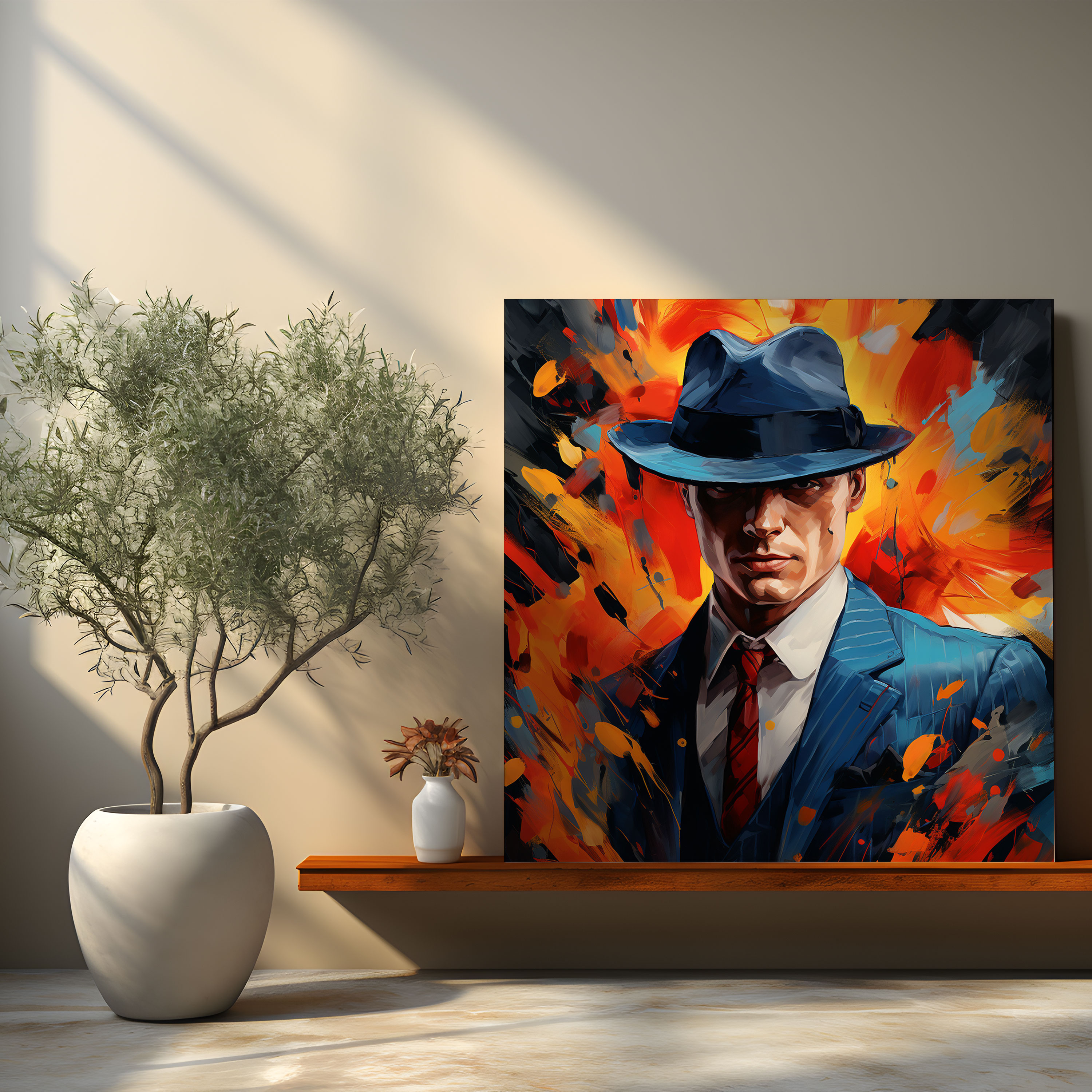 Peaky Blinders Abstract Canvas Print - Peaky Blinders, Abstract Art, Canvas, Home Decoration