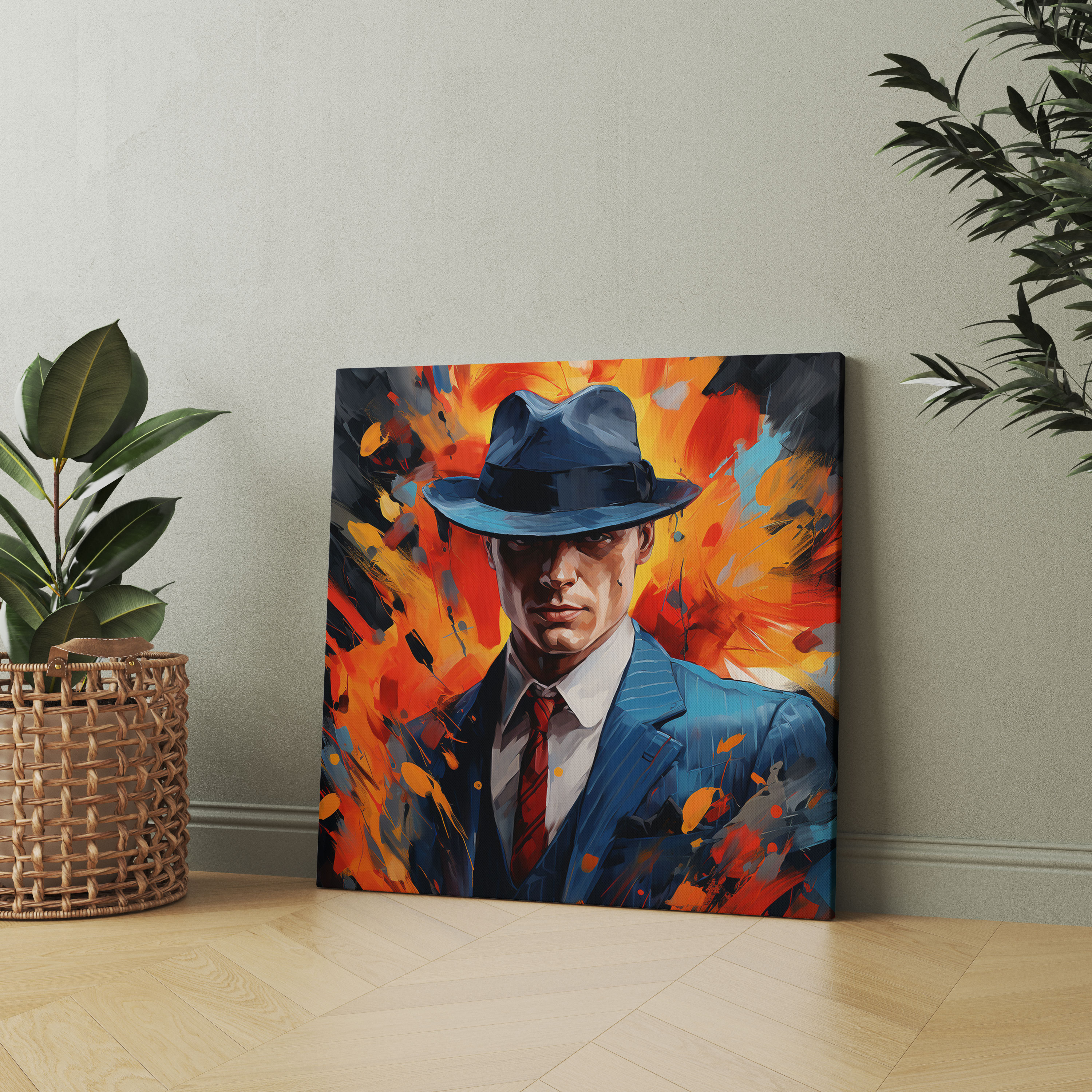 Peaky Blinders Abstract Canvas Print - Peaky Blinders, Abstract Art, Canvas, Home Decoration