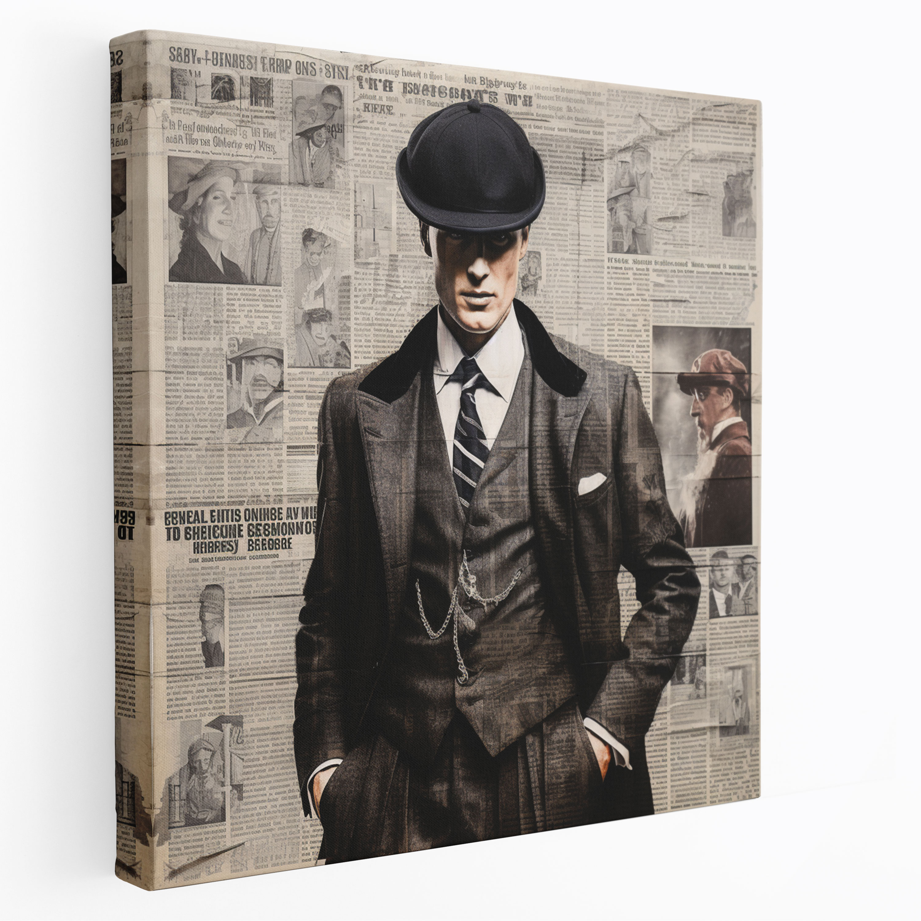 Peaky Blinders Collage Canvas Print - Peaky Blinders, Canvas, Home Decoration, Rich History