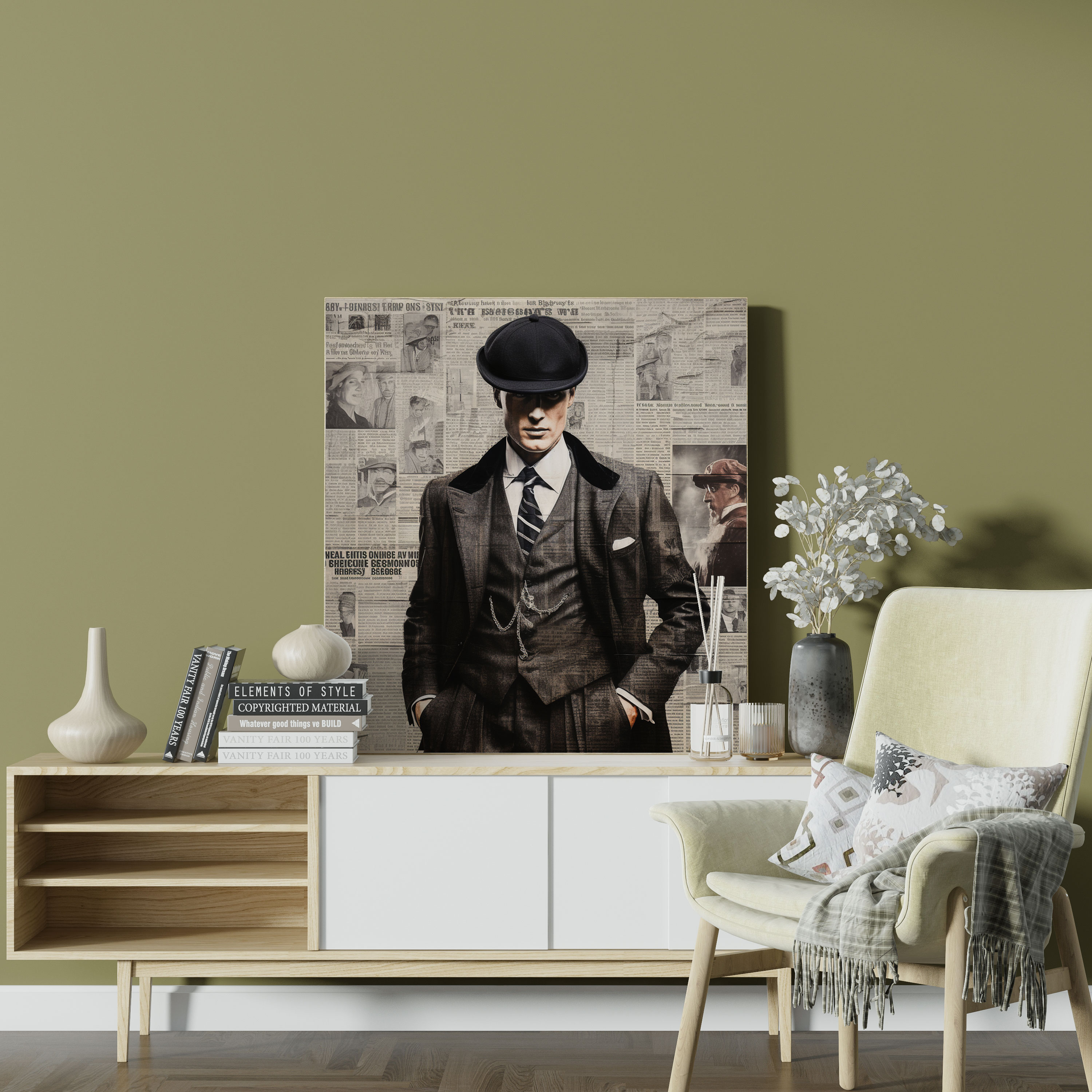 Peaky Blinders Collage Canvas Print - Peaky Blinders, Canvas, Home Decoration, Rich History