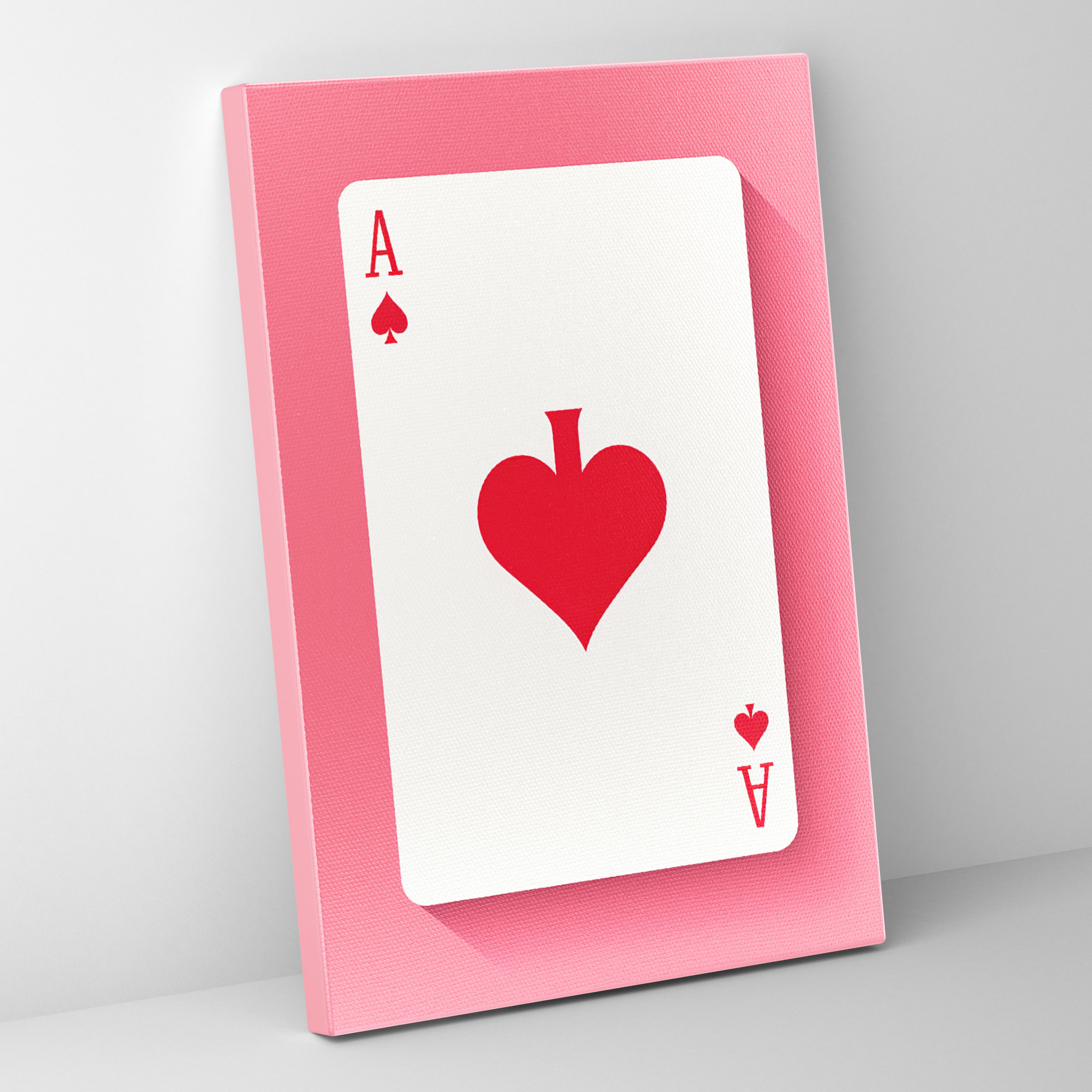 Minimalist Playing Card Canvas Print - Sleek Wall Art - Playing Cards, Canvas Wall Art, Minimalist Design, Sleek