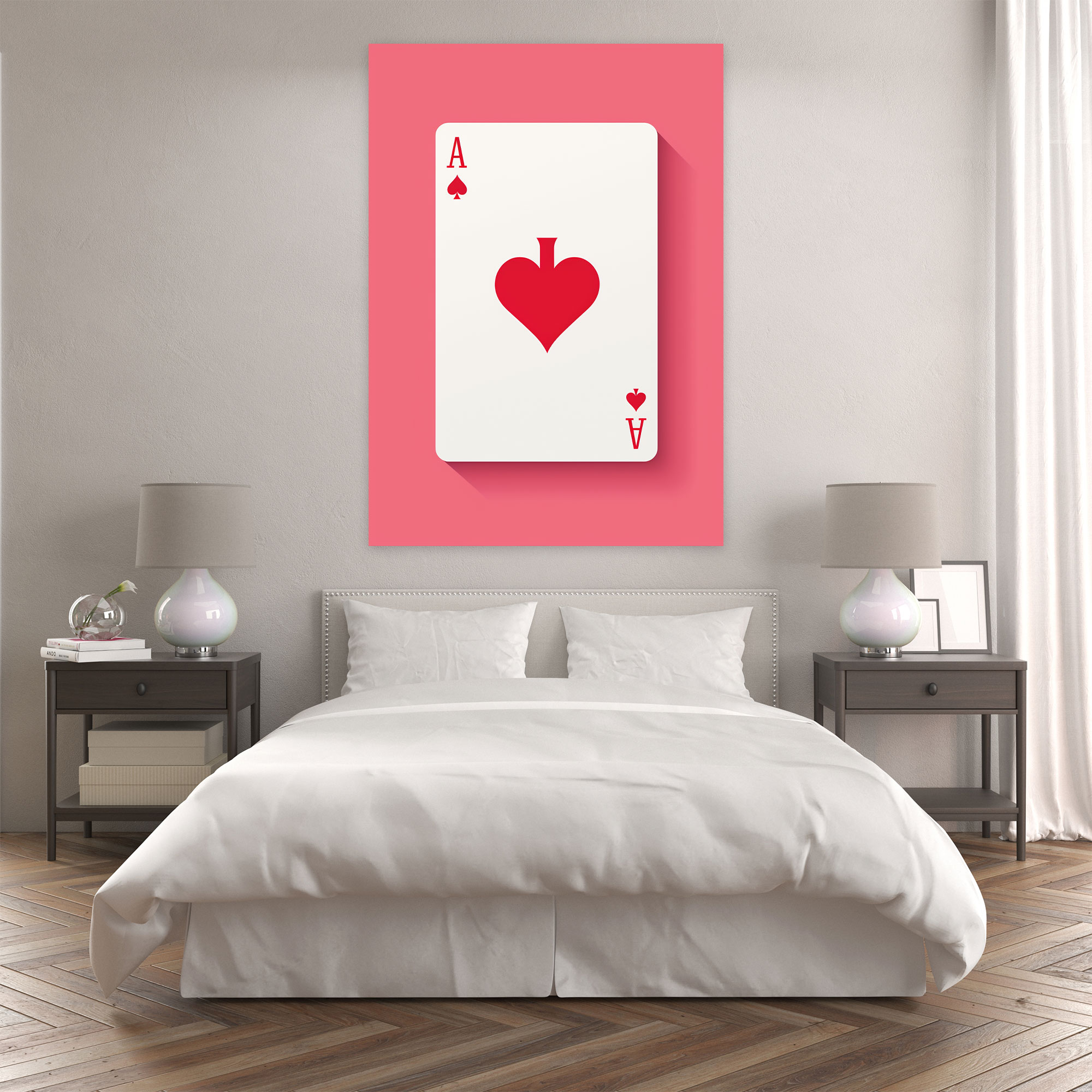 Minimalist Playing Card Canvas Print - Sleek Wall Art - Playing Cards, Canvas Wall Art, Minimalist Design, Sleek