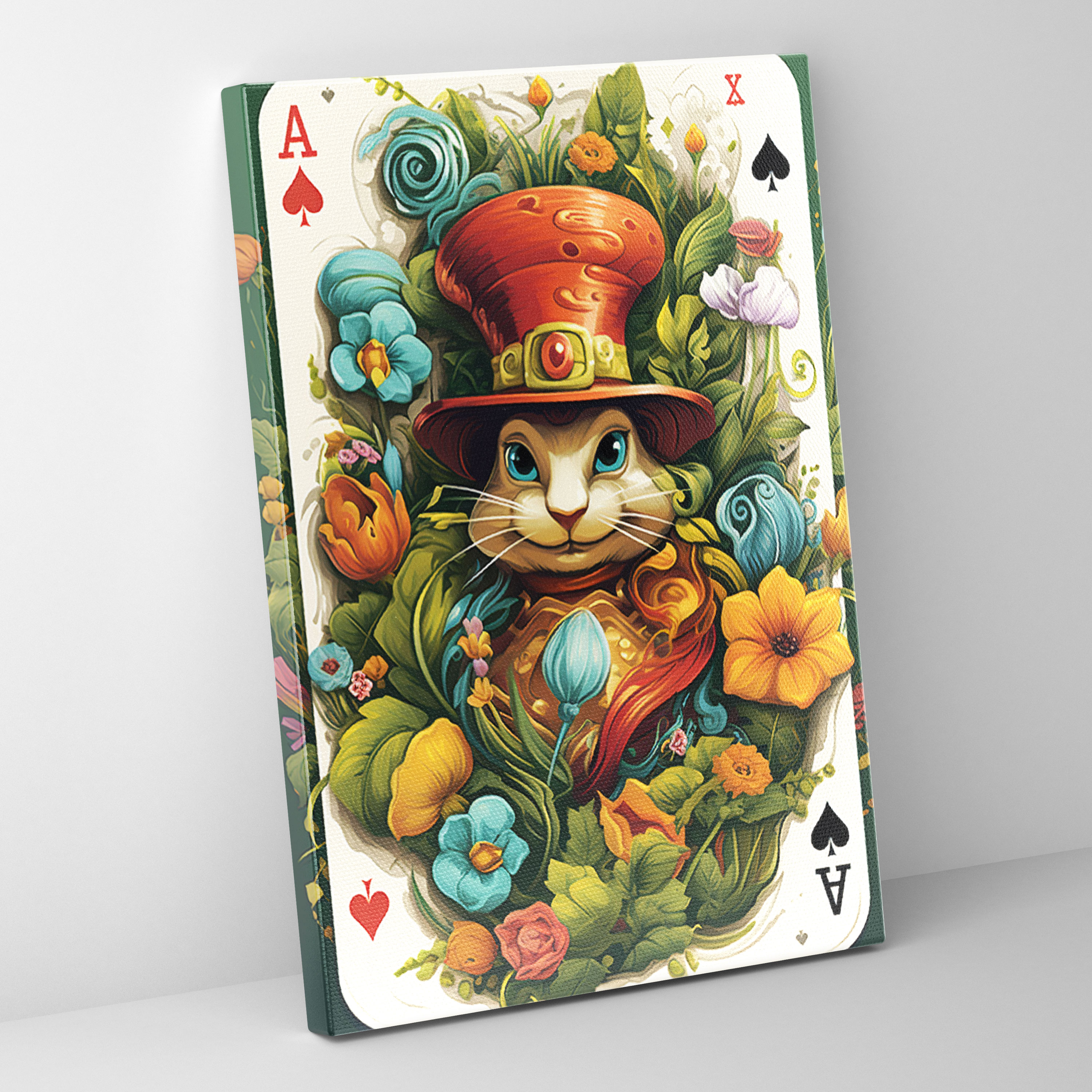 Whimsical Playing Cards Canvas Print - Playing Cards, Playing Cards, Home Decoration, Whimsical Design