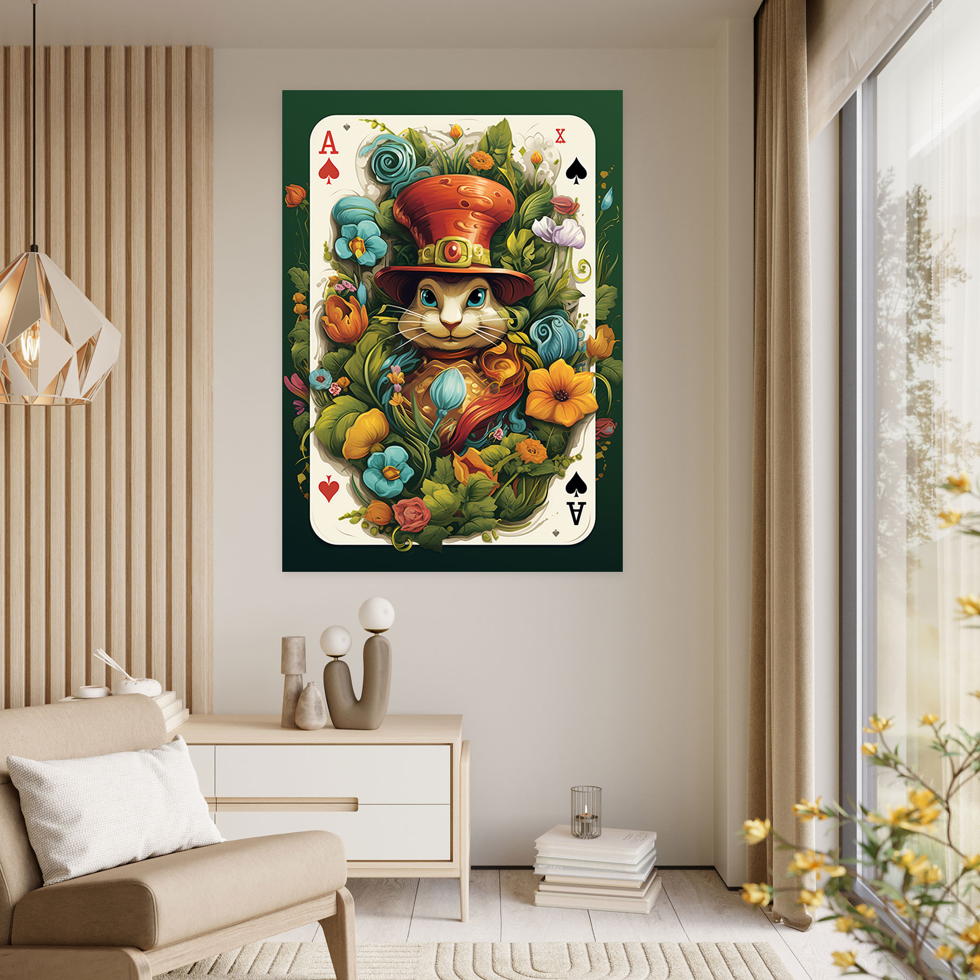 Whimsical Playing Cards Canvas Print - Playing Cards, Playing Cards, Home Decoration, Whimsical Design