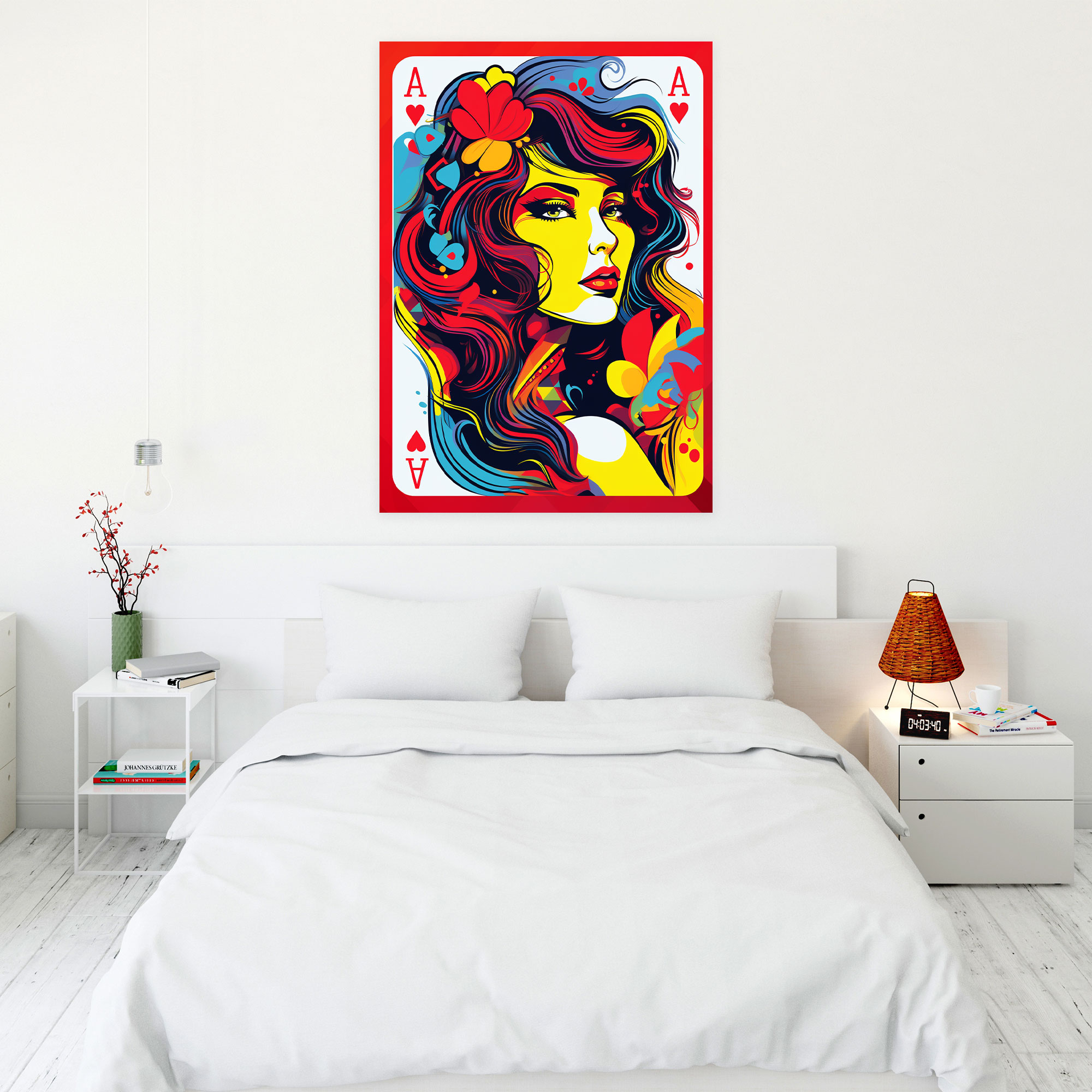 Pop Art Playing Cards Canvas Print - Playing Cards, Pop Art-Inspired, Wall Decoration, Bold Graphic Elements