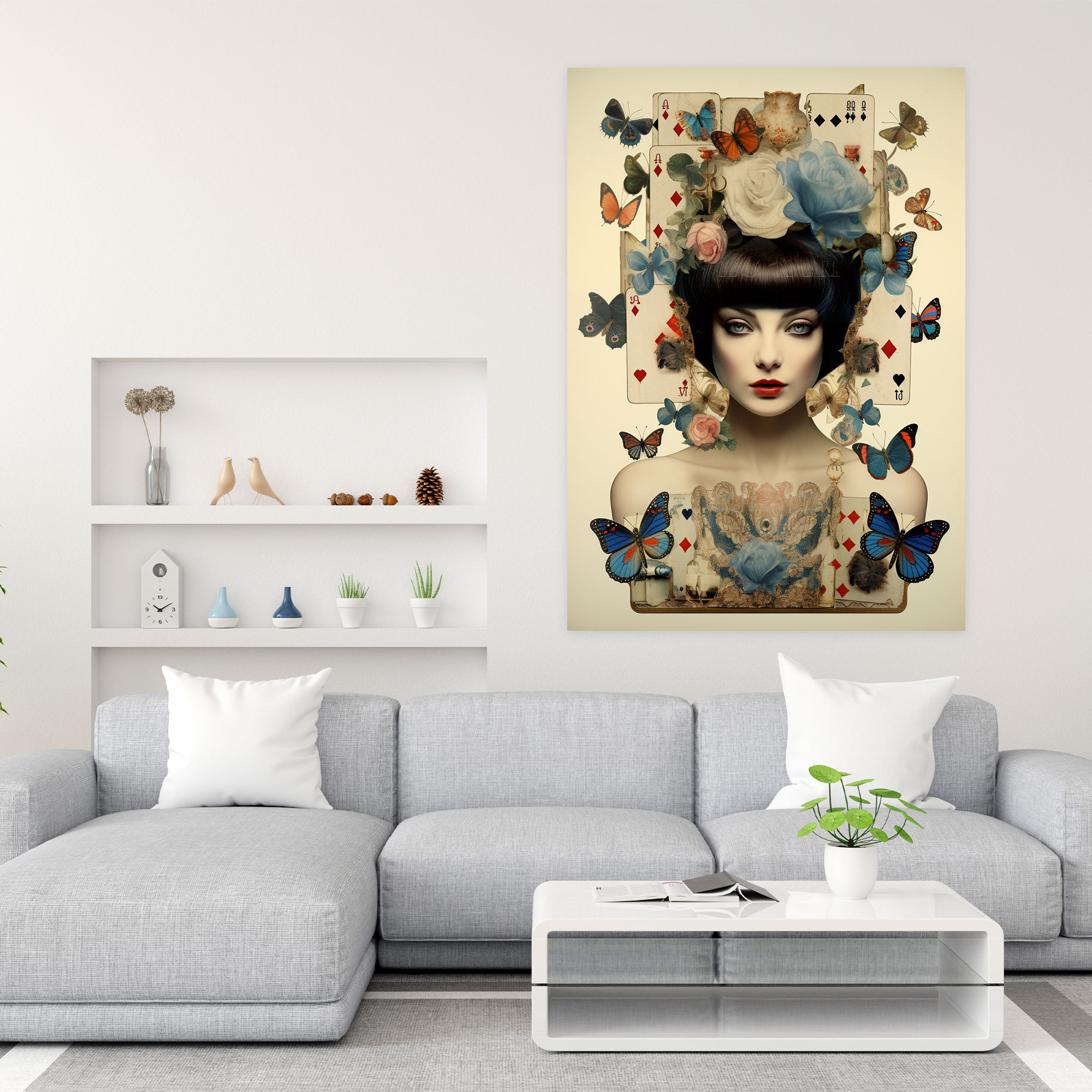 Playing Cards Wall Art - Playing Cards, Canvas Print, Vintage Aesthetics, Playing Cards