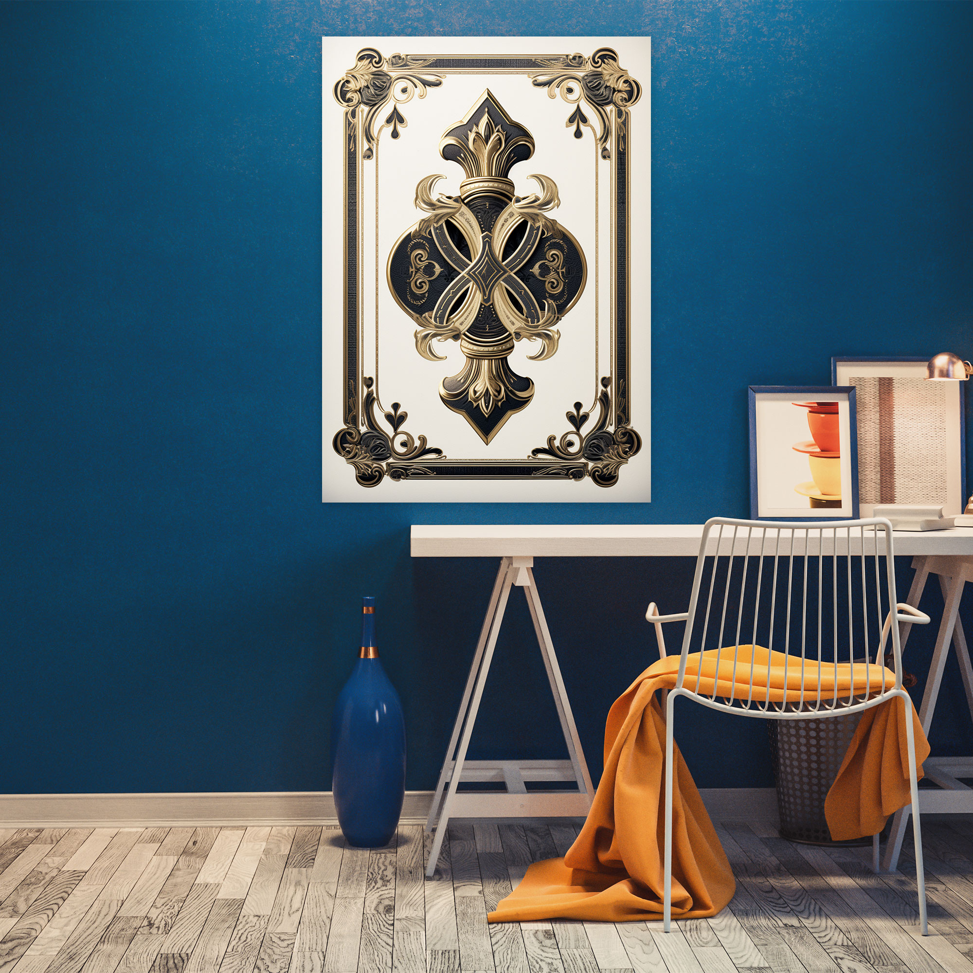 Classic Vintage Playing Cards Canvas Print - Playing Cards, Classic Vintage Design, Canvas Print, Wall Decoration