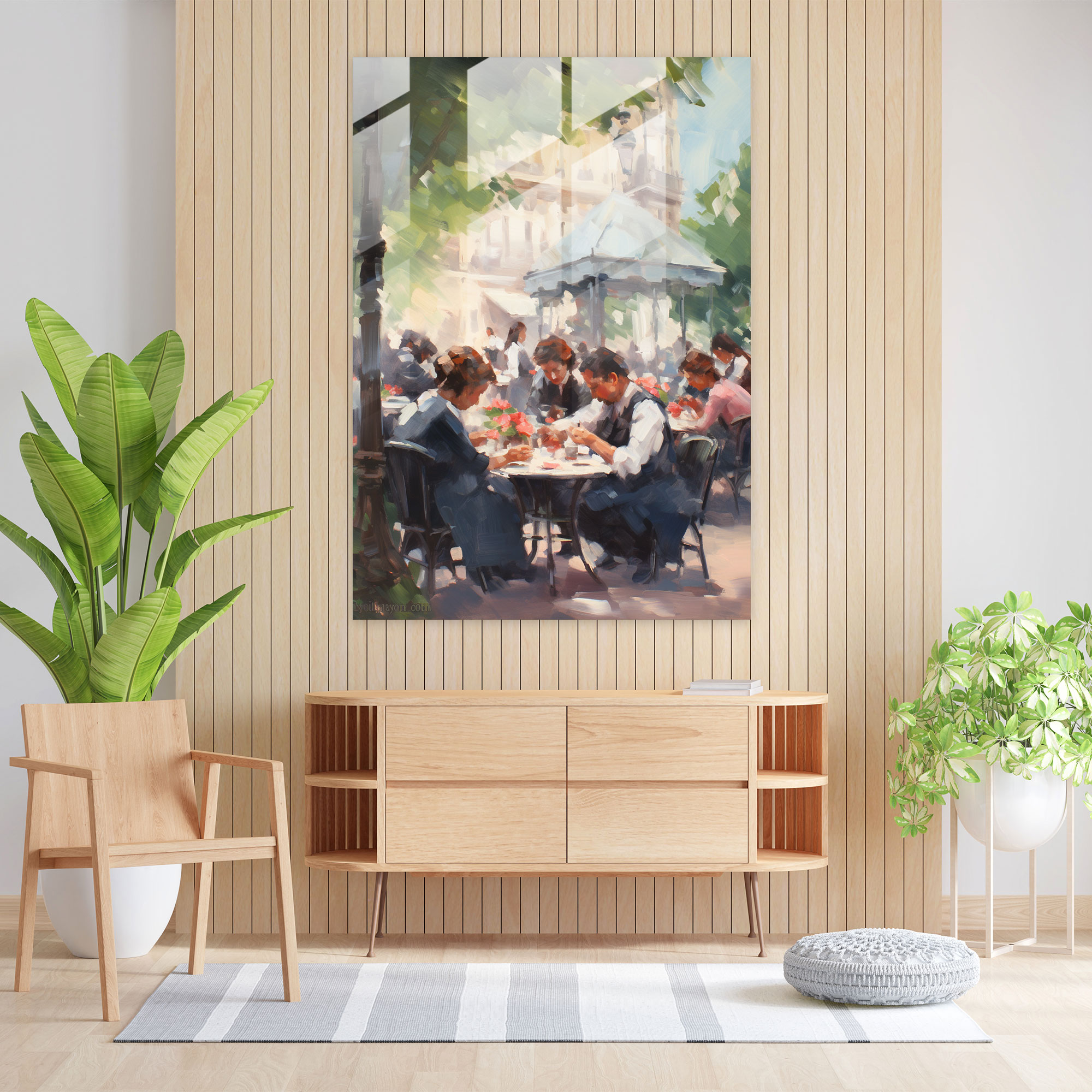 Playing Cards Home Decoration - Playing Cards, Social Interaction, Impressionist Painting, Glass Art