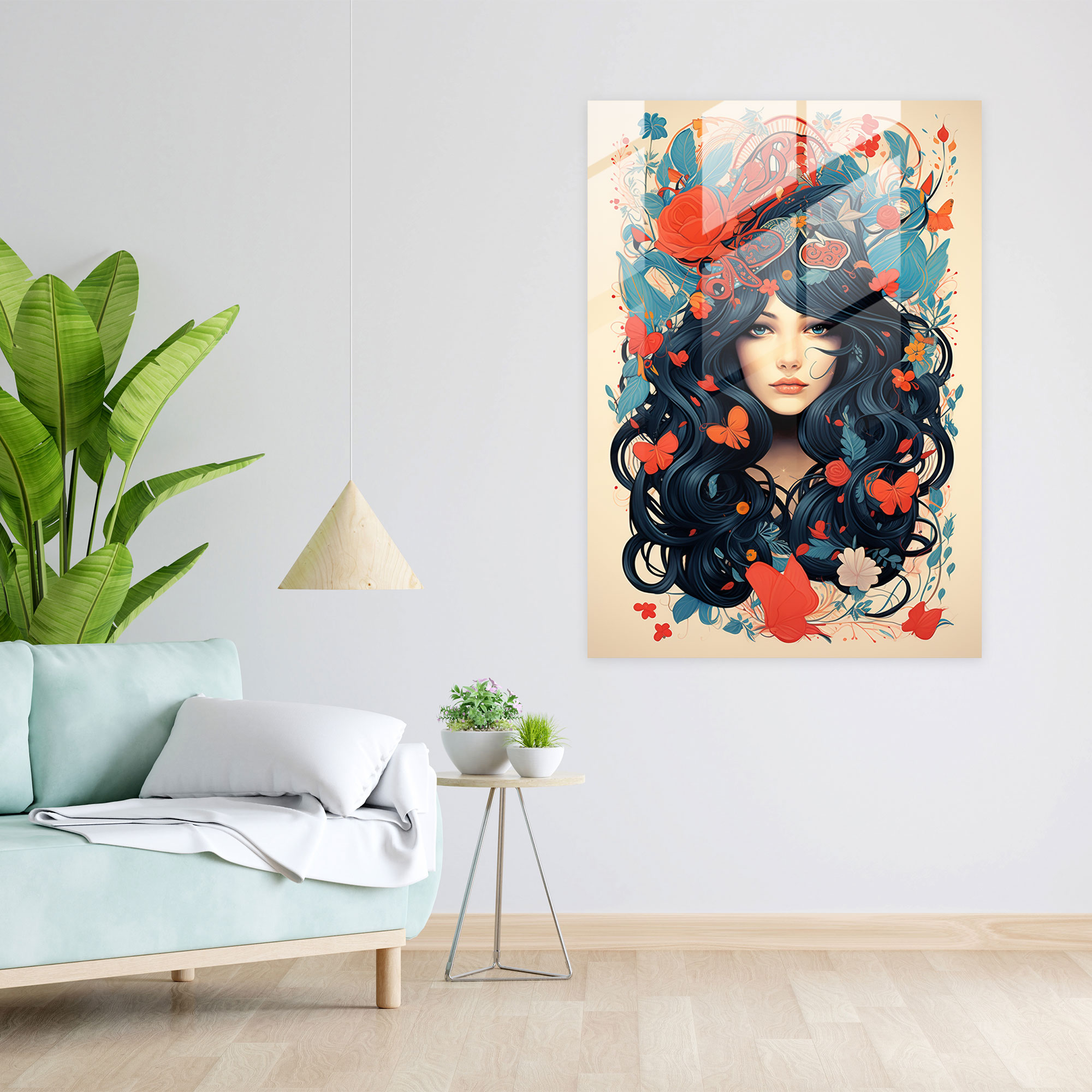 Whimsical Playing Cards Glass Wall Art - Playing Cards, Glass Print, Modern Art, Playful
