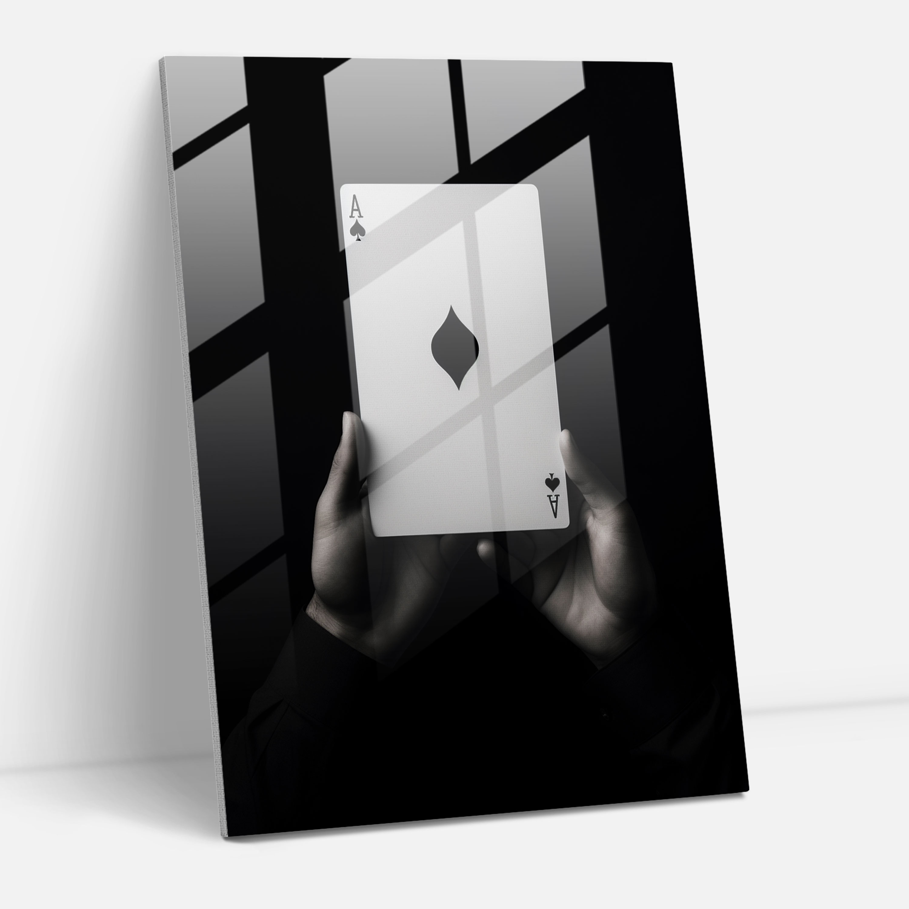 Playing Cards Glass Wall Art - Playing Cards, Modern Art, Glass Print, Home Decoration
