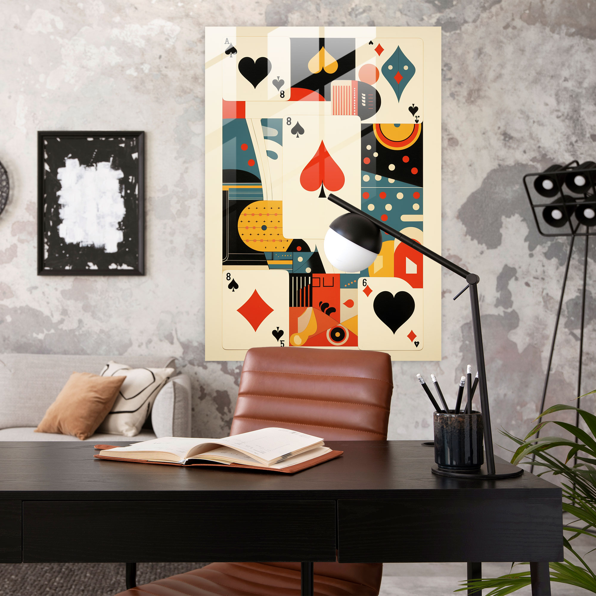 Playing Cards Glass Art - Playing Cards, Playing Cards, Glass Print, Glass Wall Art