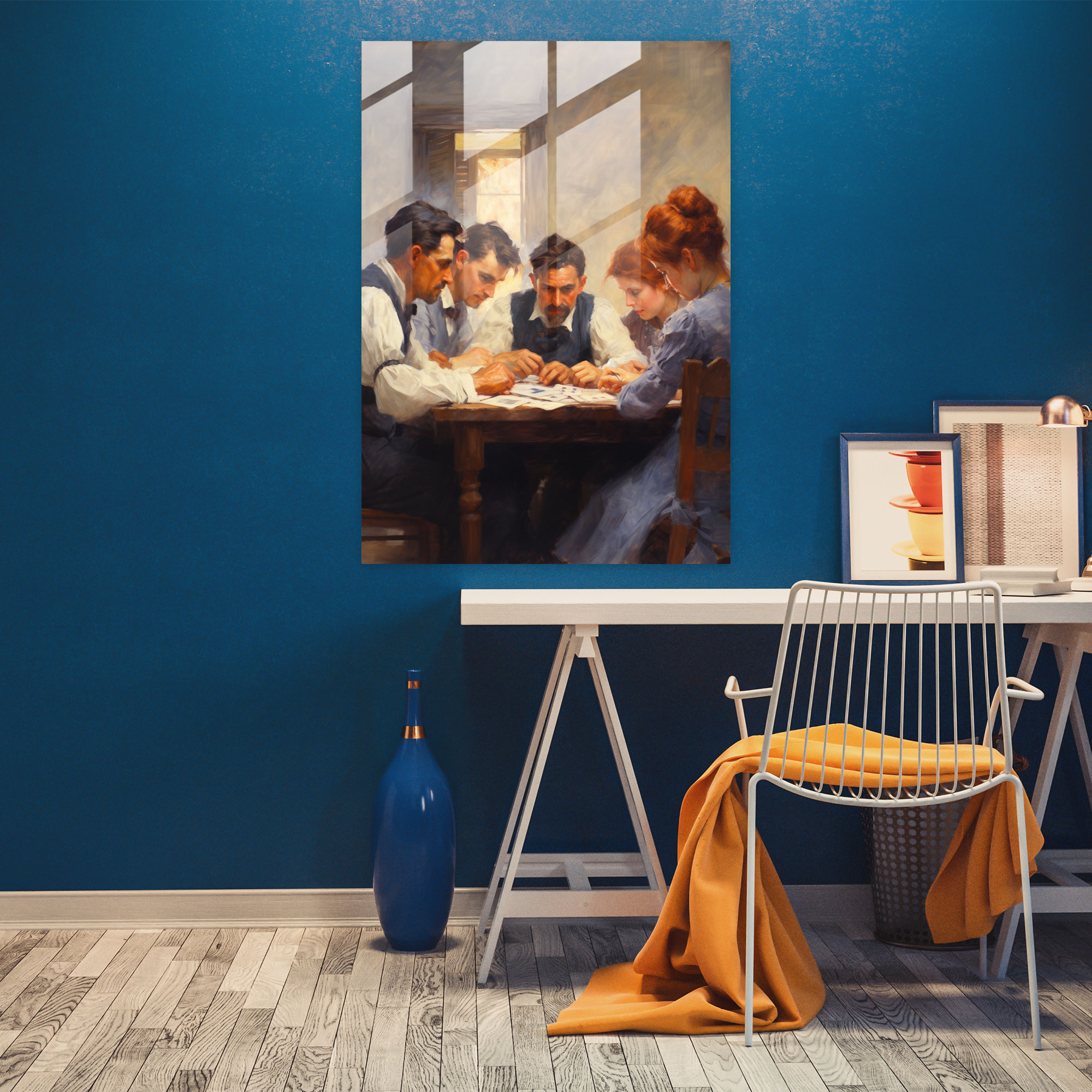 Impressionist Playing Cards Glass Print - Playing Cards, Playing Cards, Modern Art, Glass Wall Art