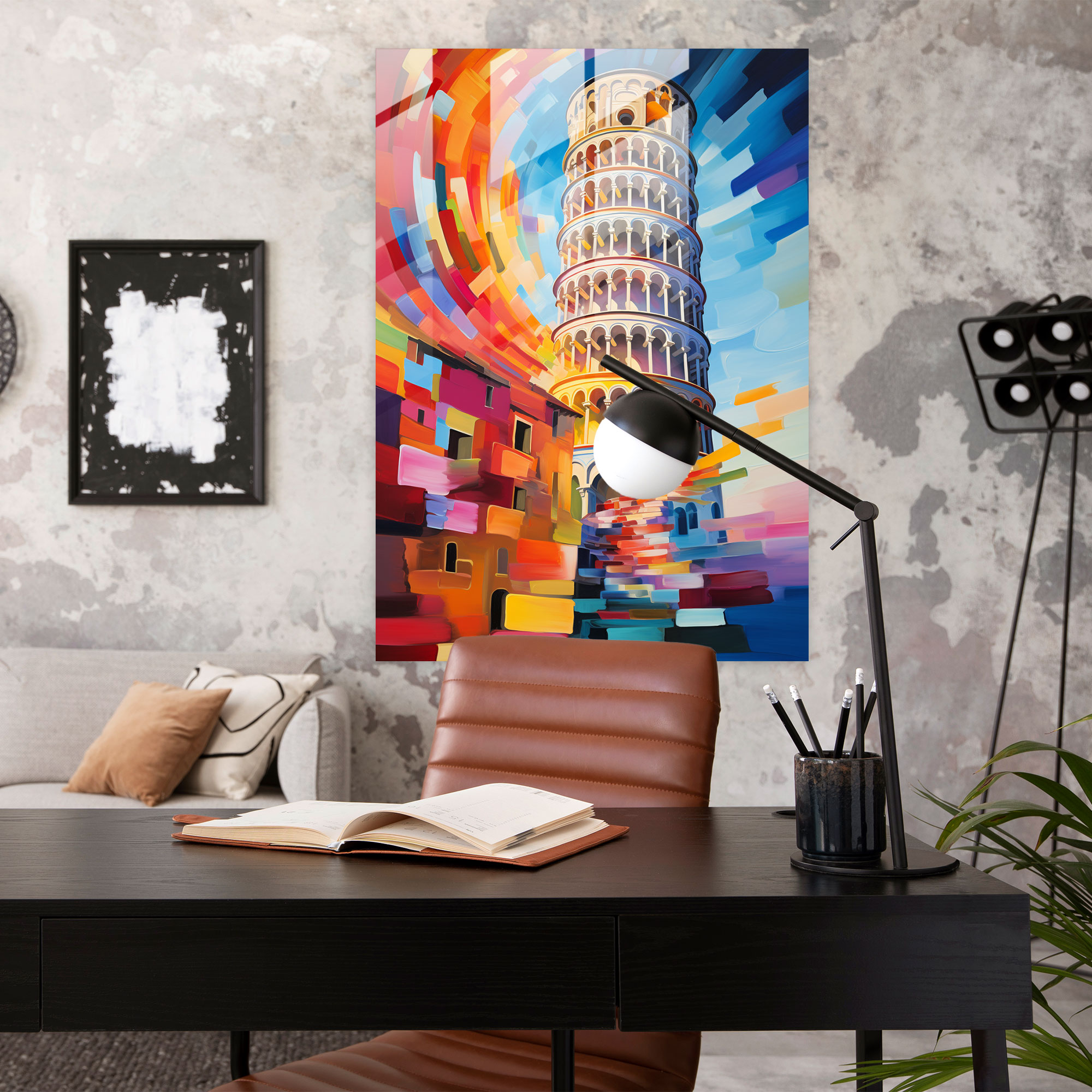 Leaning Tower Of Pisa Glass Print - Leaning Tower Of Pisa, Glass Print, Leaning Tower Of Pisa, Glass Wall Art