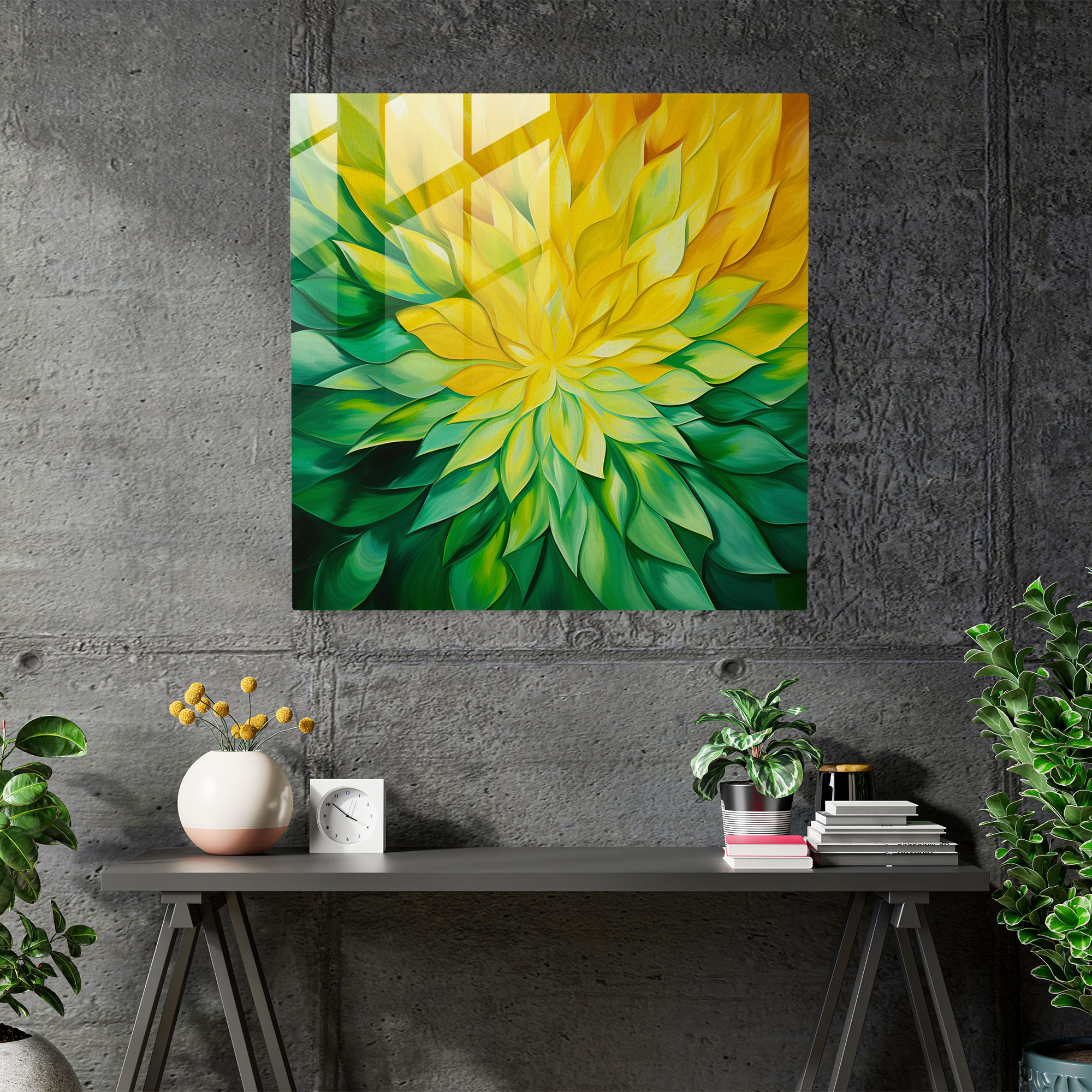 Pineapple Paradise Glass Print - Pineapple, Home Decoration, Unique Gift, Abstract