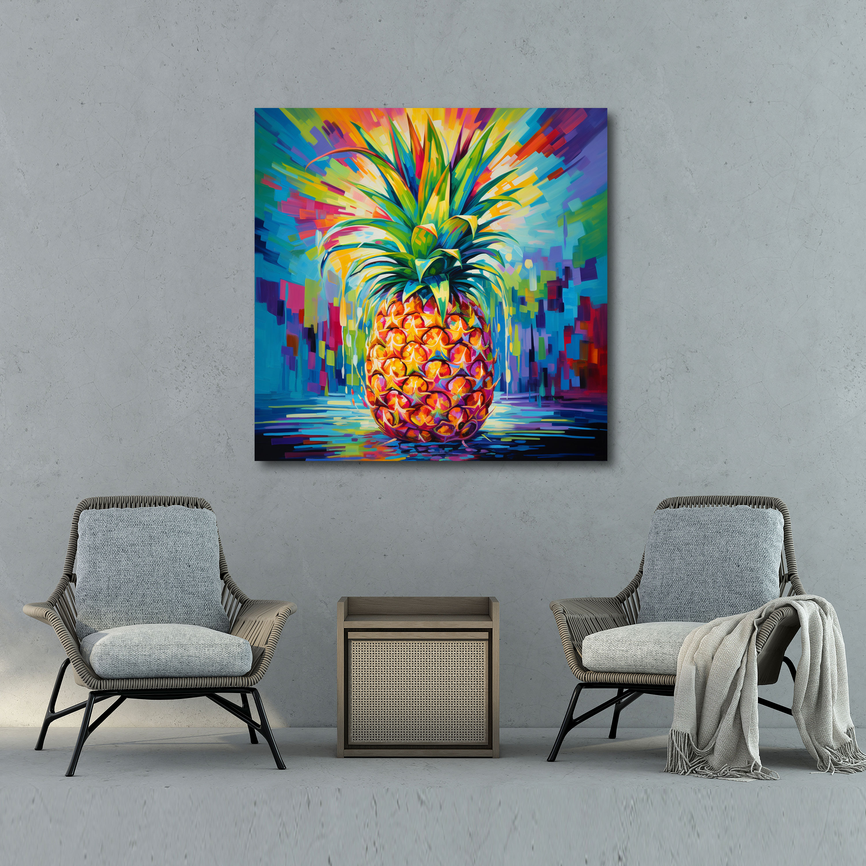 Pineapple Canvas Print - Tropical Fruit Wall Art - Pineapple, Wall Art, Tropical Fruit, Wall Decoration
