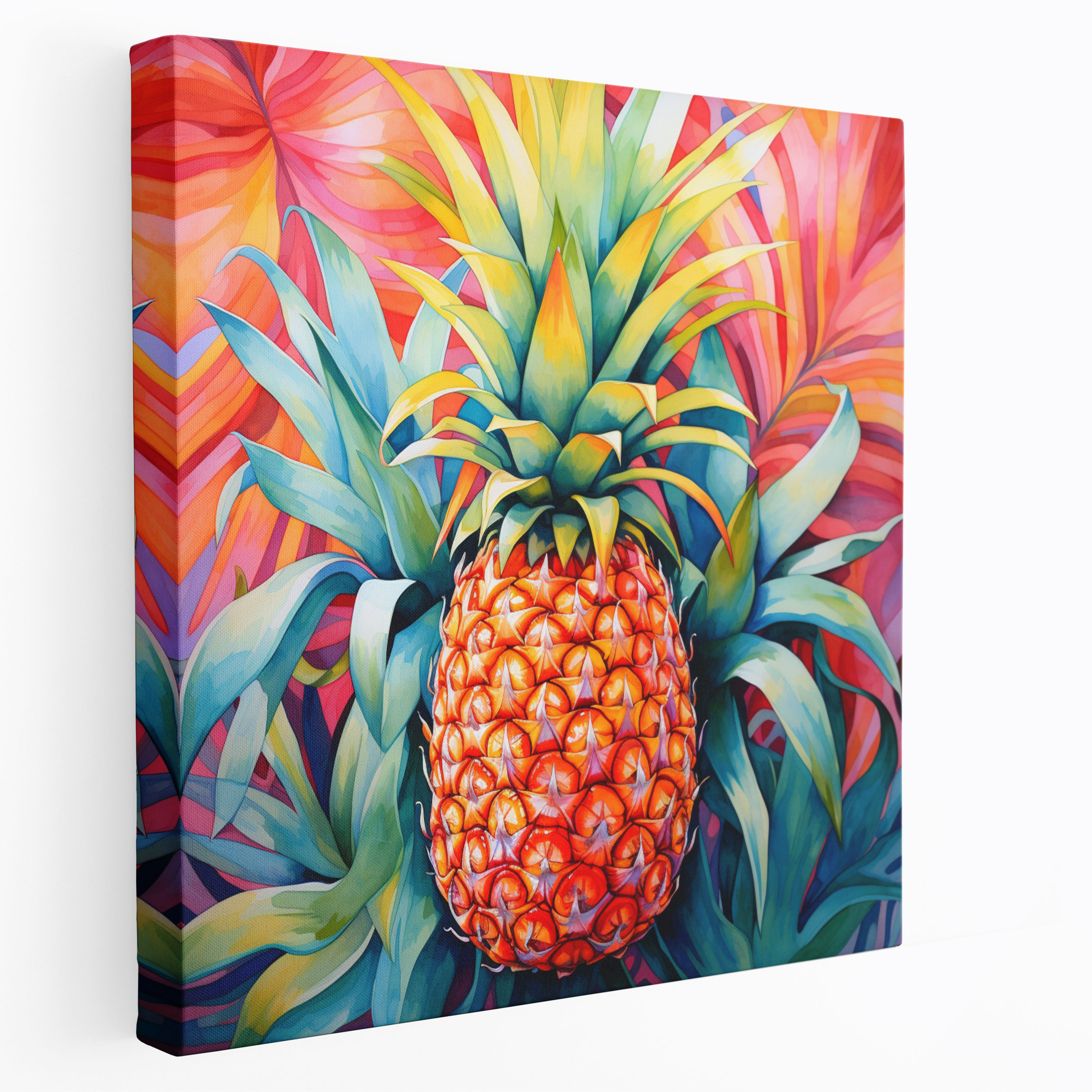 Pineapple Canvas Print - Tropical Paradise - Pineapple, Tropical, Canvas Wall Art, Pineapple