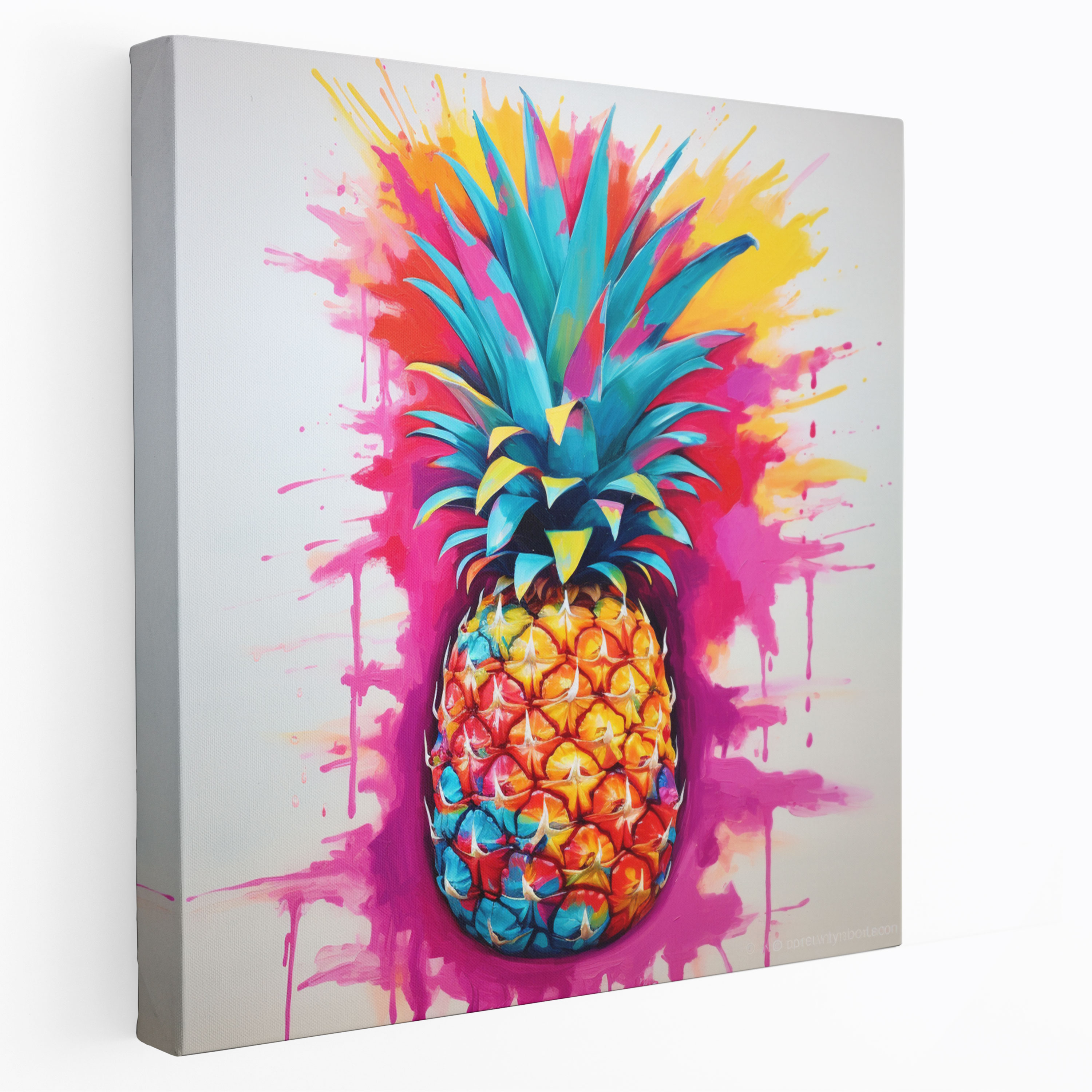 Pineapple Canvas Print - Pineapple, Pineapple, Tropical, Canvas Wall Art