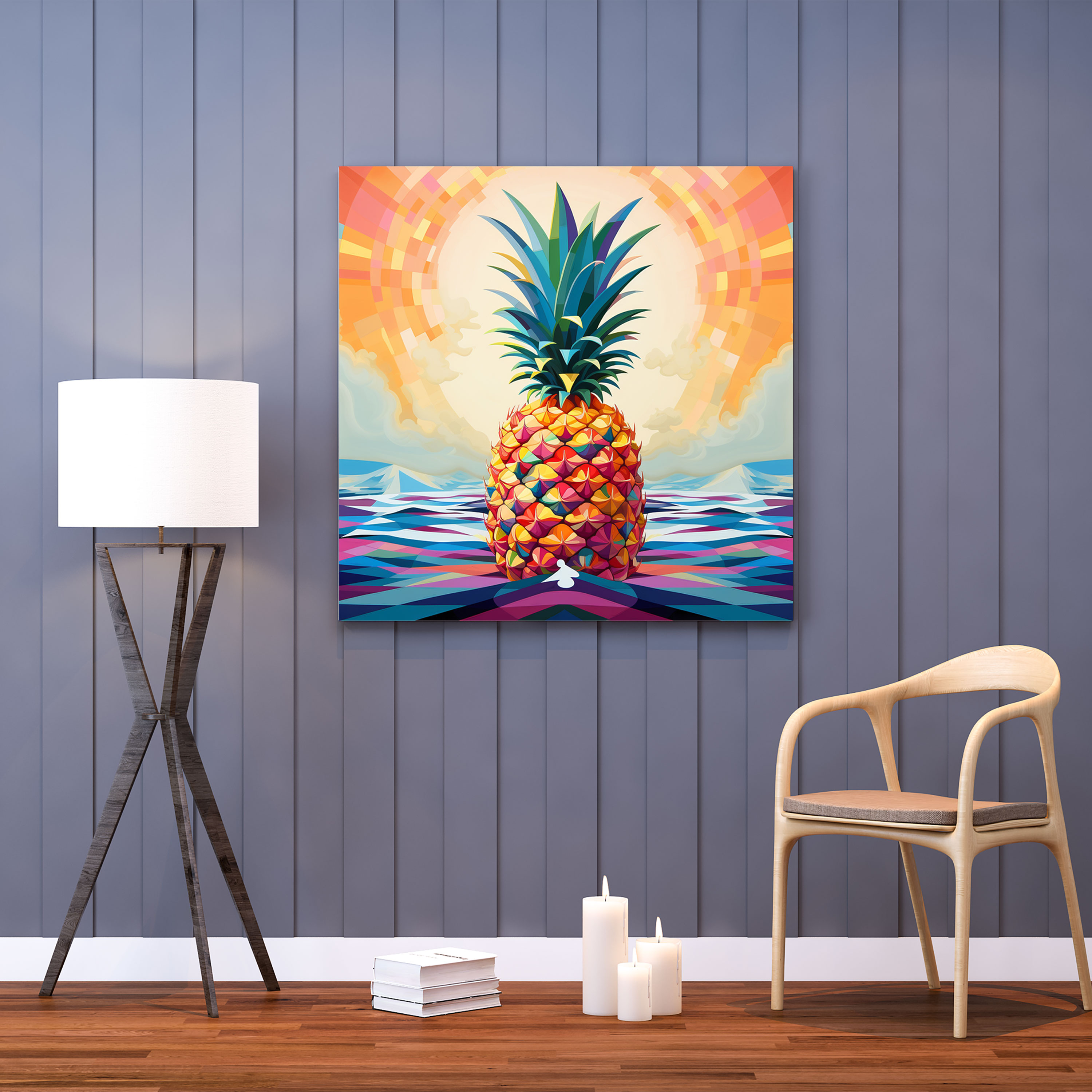 Pineapple Wall Decoration - Pineapple, Pineapple, Geometric Patterns, Modern Design