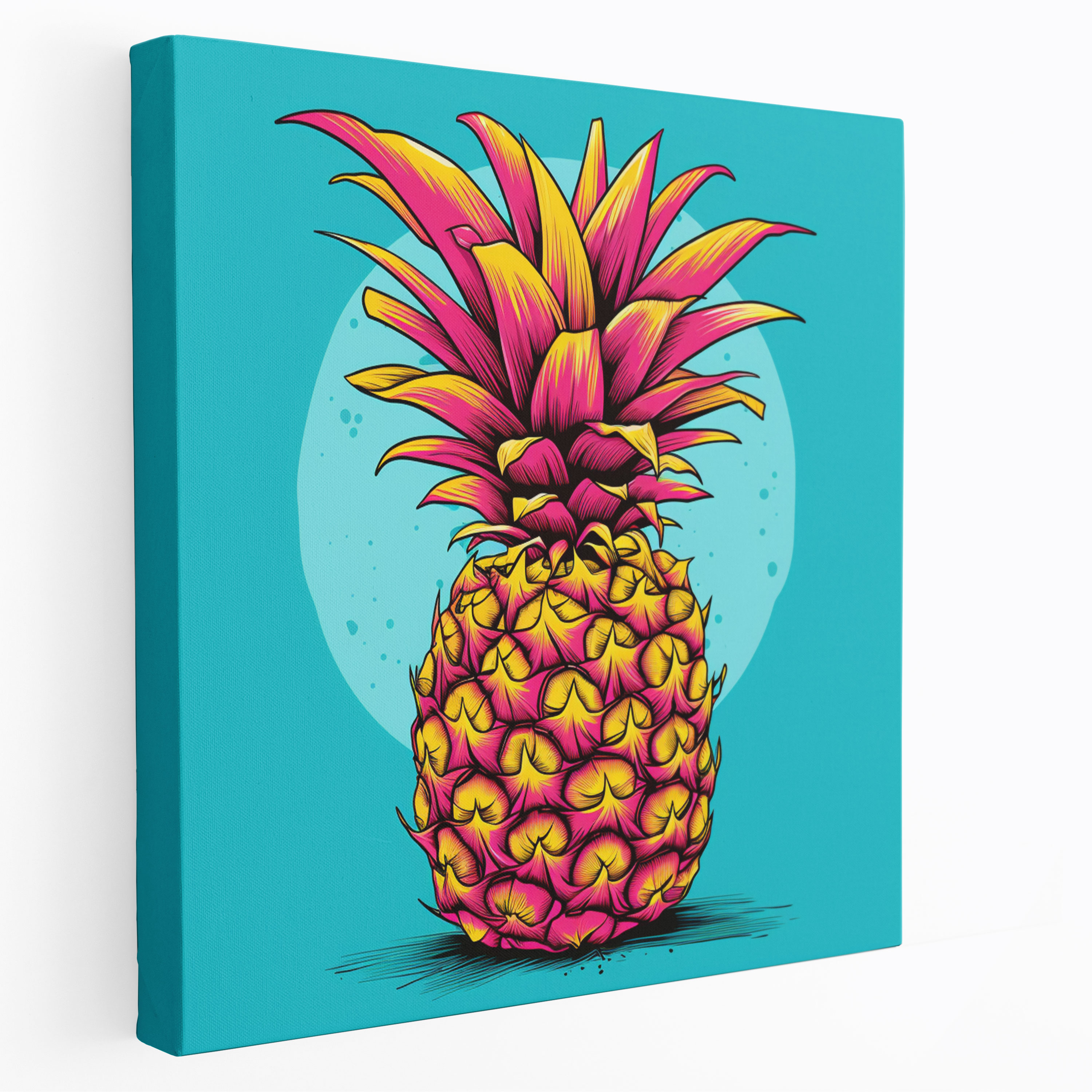 Pop Art Pineapple Canvas Print - Pineapple, Pineapple, Home Decoration, Fun And Playful Vibe