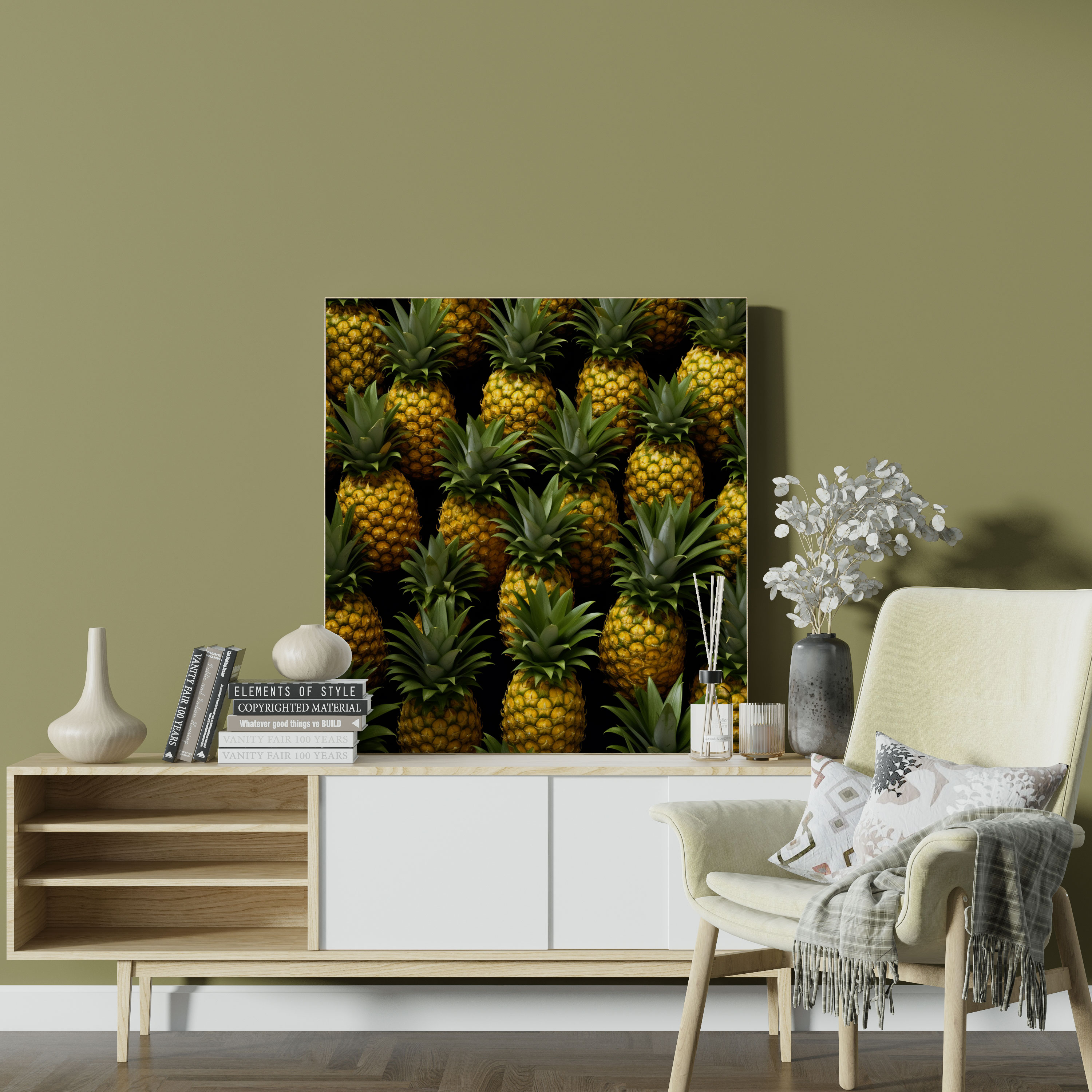 Pineapple Collage Wall Art - Pineapple, Pineapple, Wall Art, Wall Decoration