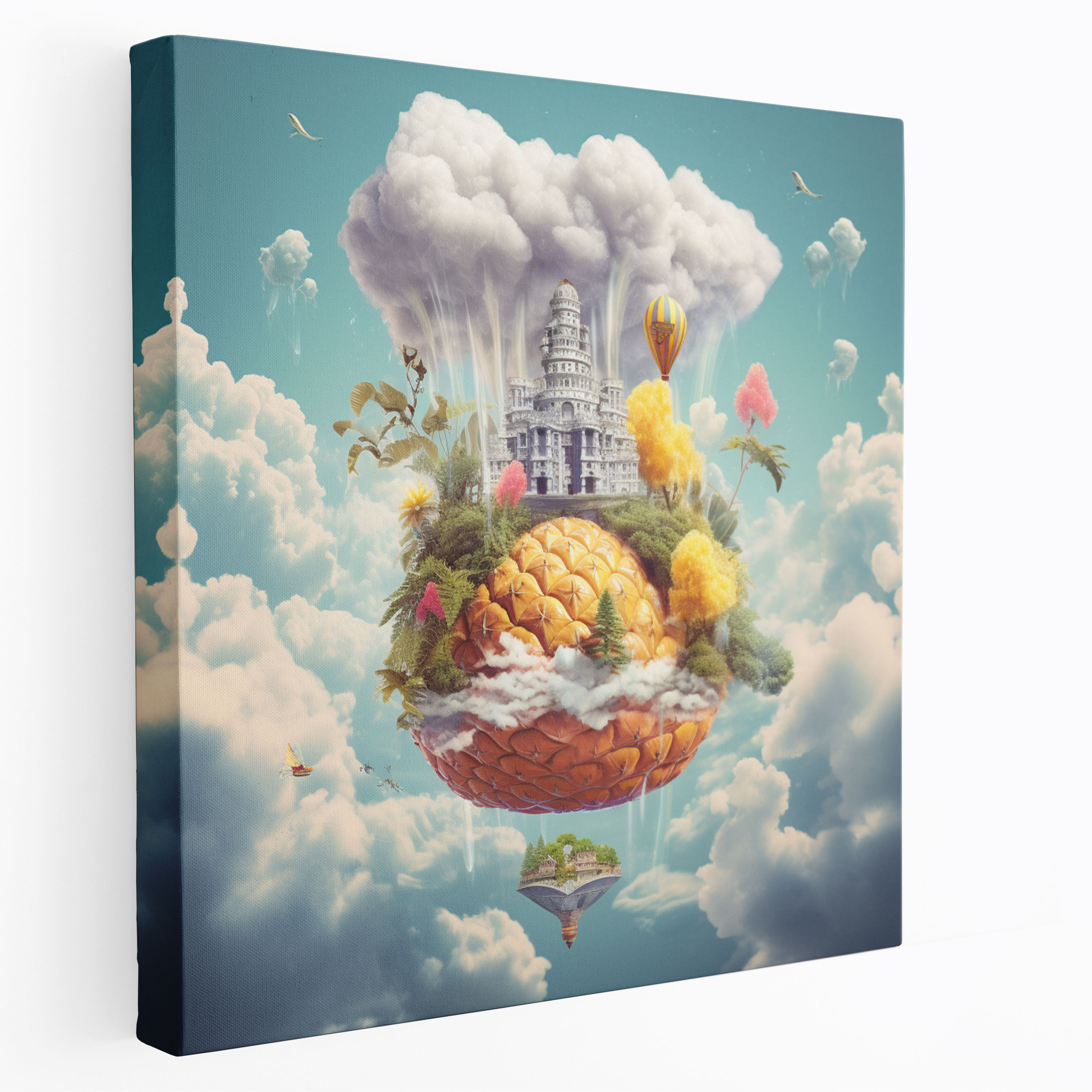Dreamy Pineapple Canvas Print - Surreal Art - Pineapple, Home Decoration, Surreal Art Wall Decoration, Wall Decoration
