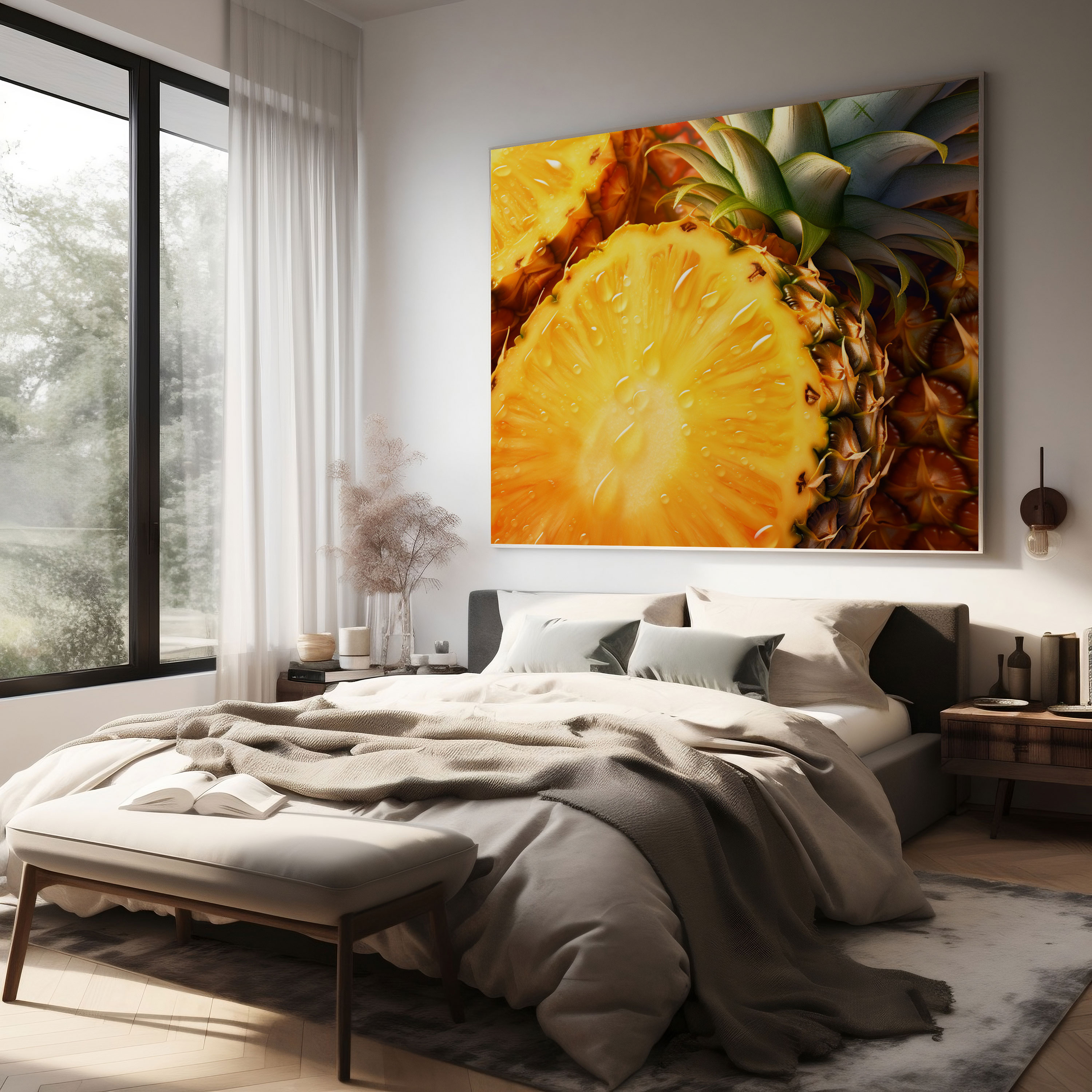 Pineapple Canvas Print - Pineapple, Canvas Print, Intricate Details, Wall Art