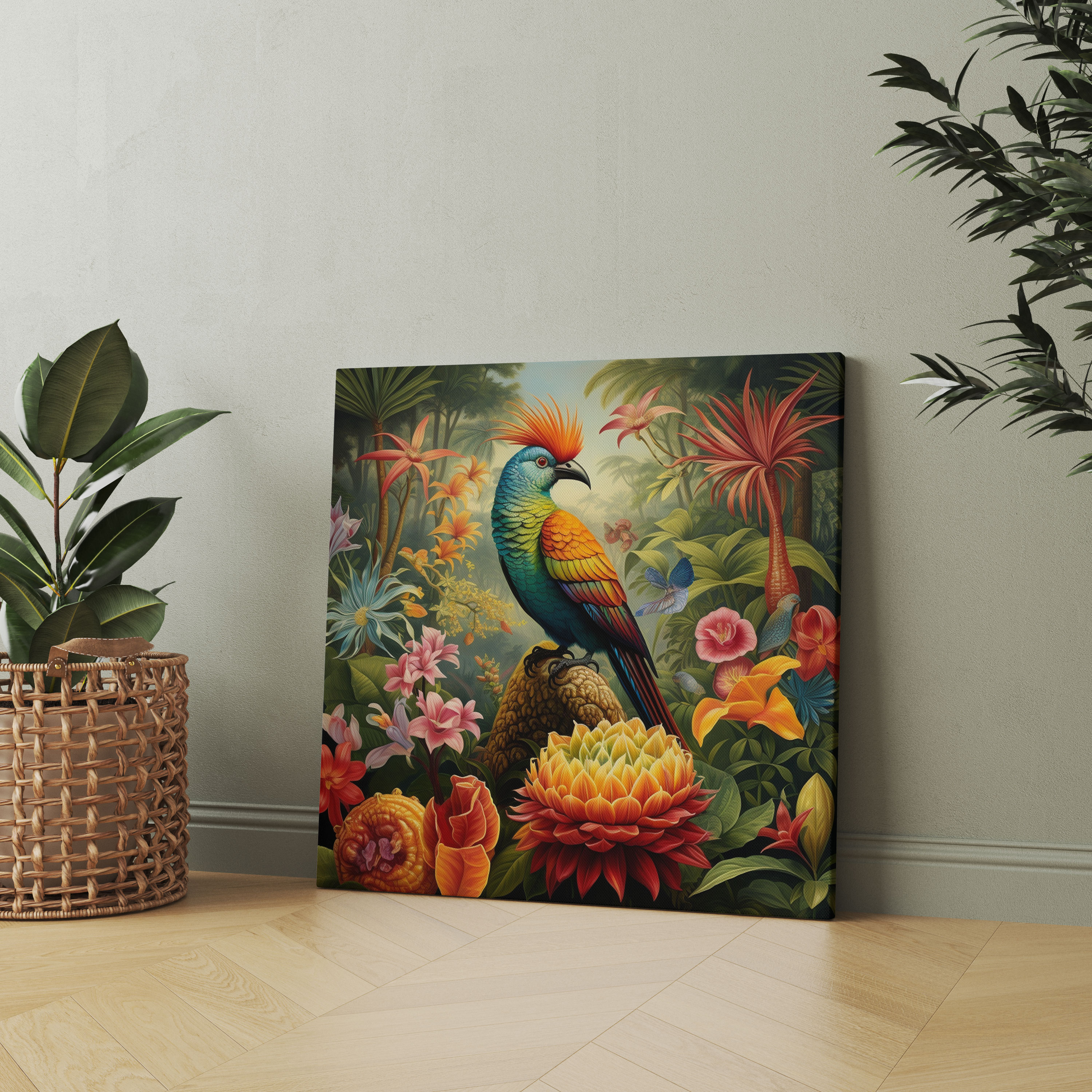 Pineapple Wall Art - Pineapple, Tranquil Oasis, Pineapple, Colorful Birds