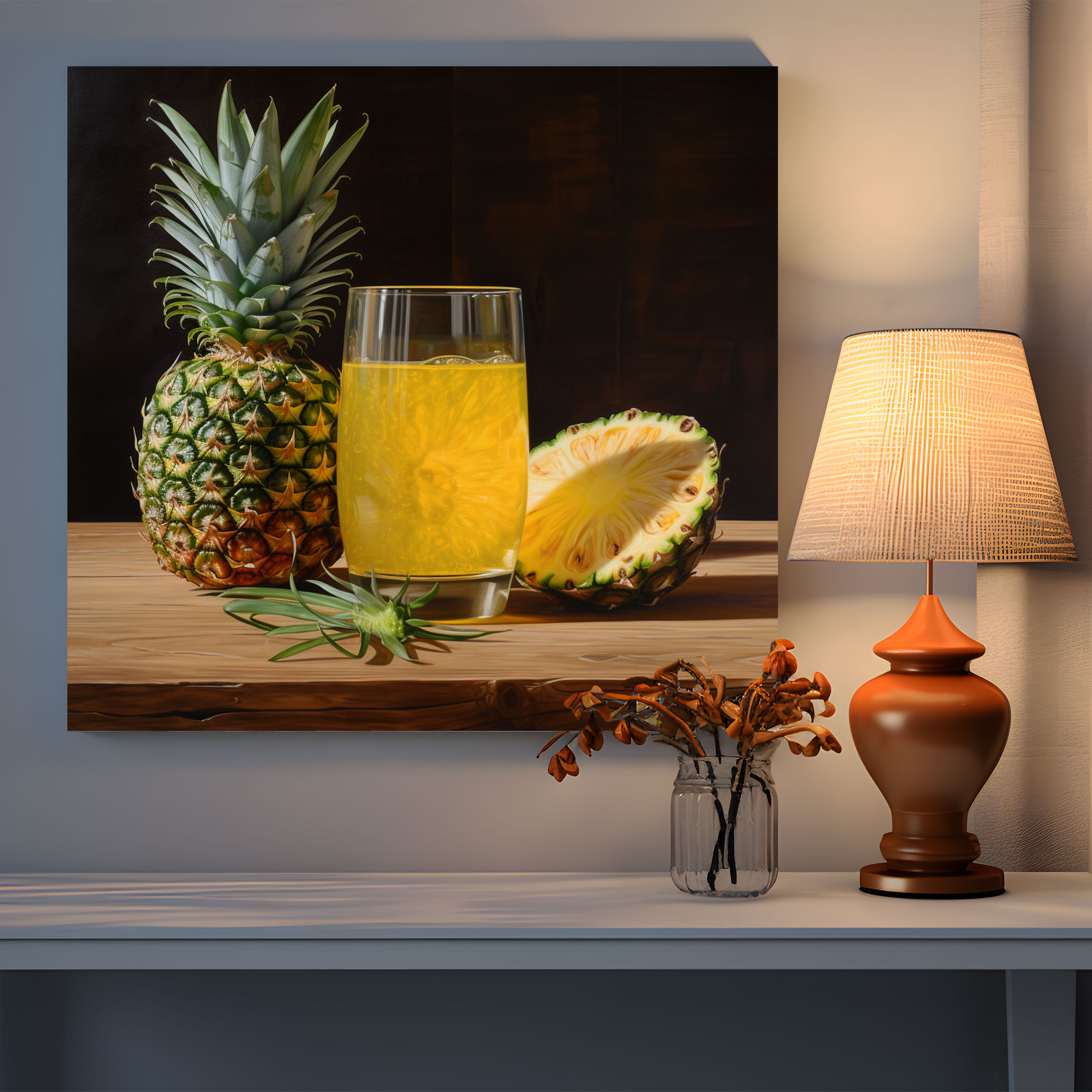 Pineapple Canvas Print - Pineapple, Sophistication, Canvas Wall Art, Canvas Print