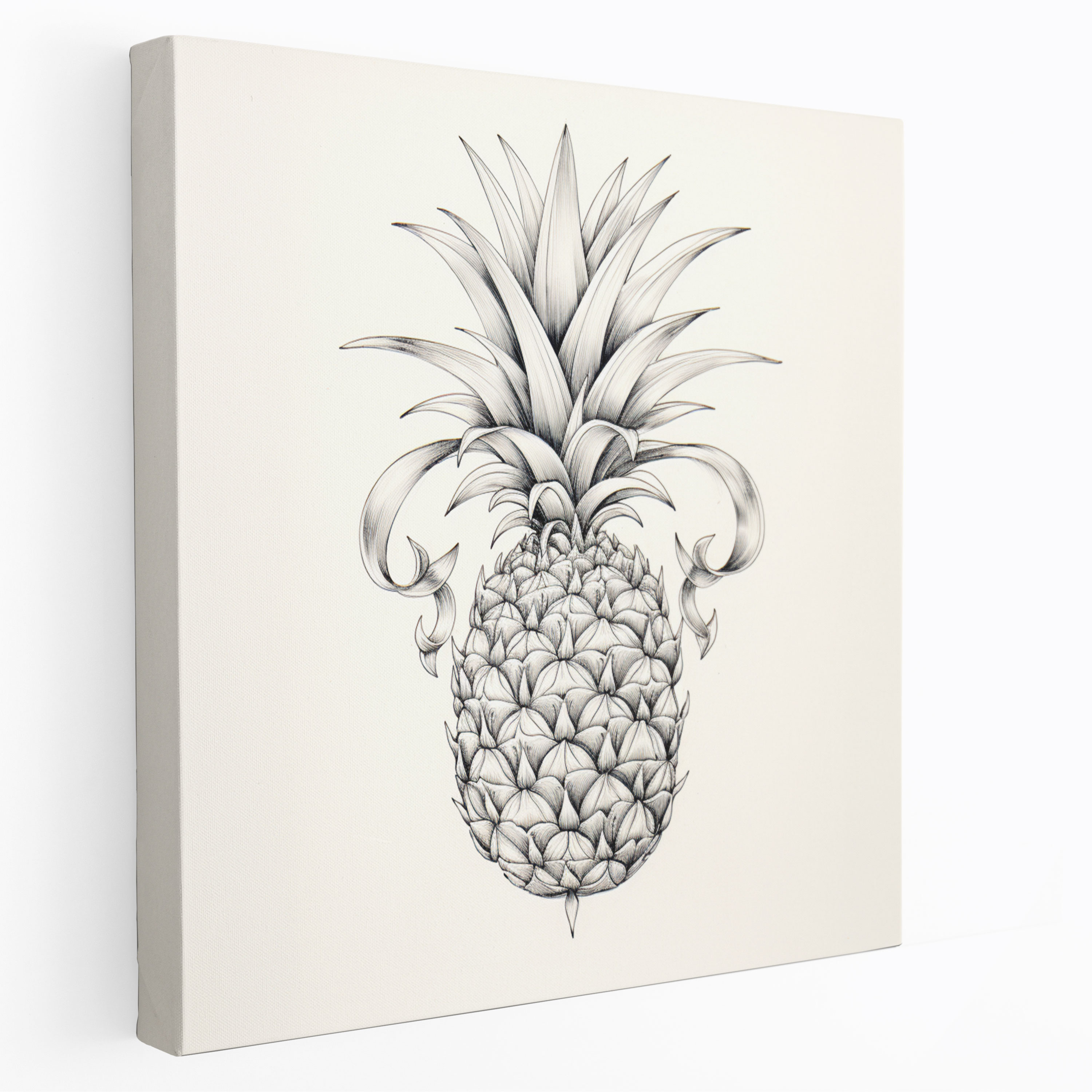 Intricate Pineapple Canvas Print - Pineapple, Pineapple, Home Decoration, Canvas Wall Art