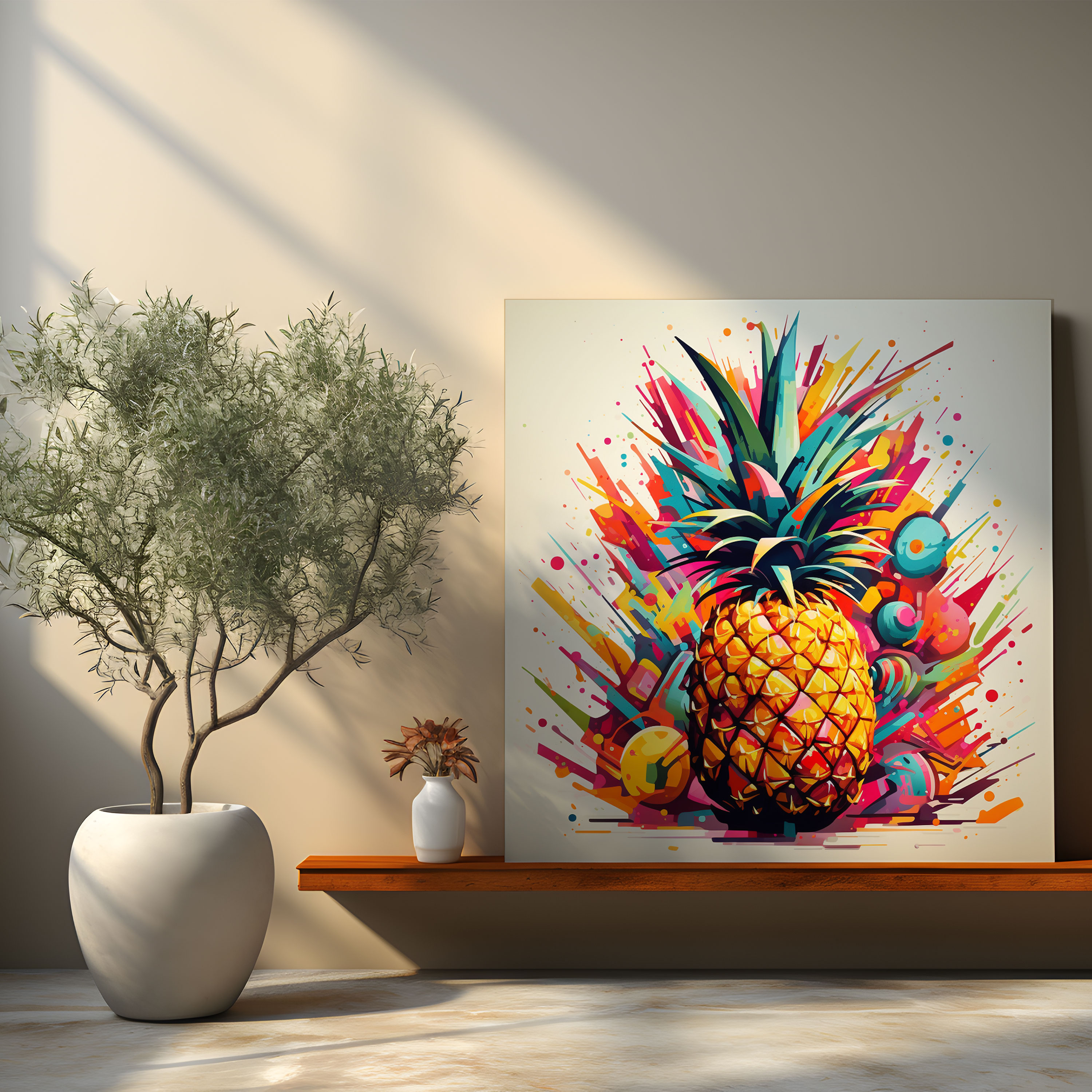 Pineapple Canvas Wall Art - Pineapple, Wall Decoration, Pineapple, Canvas Print