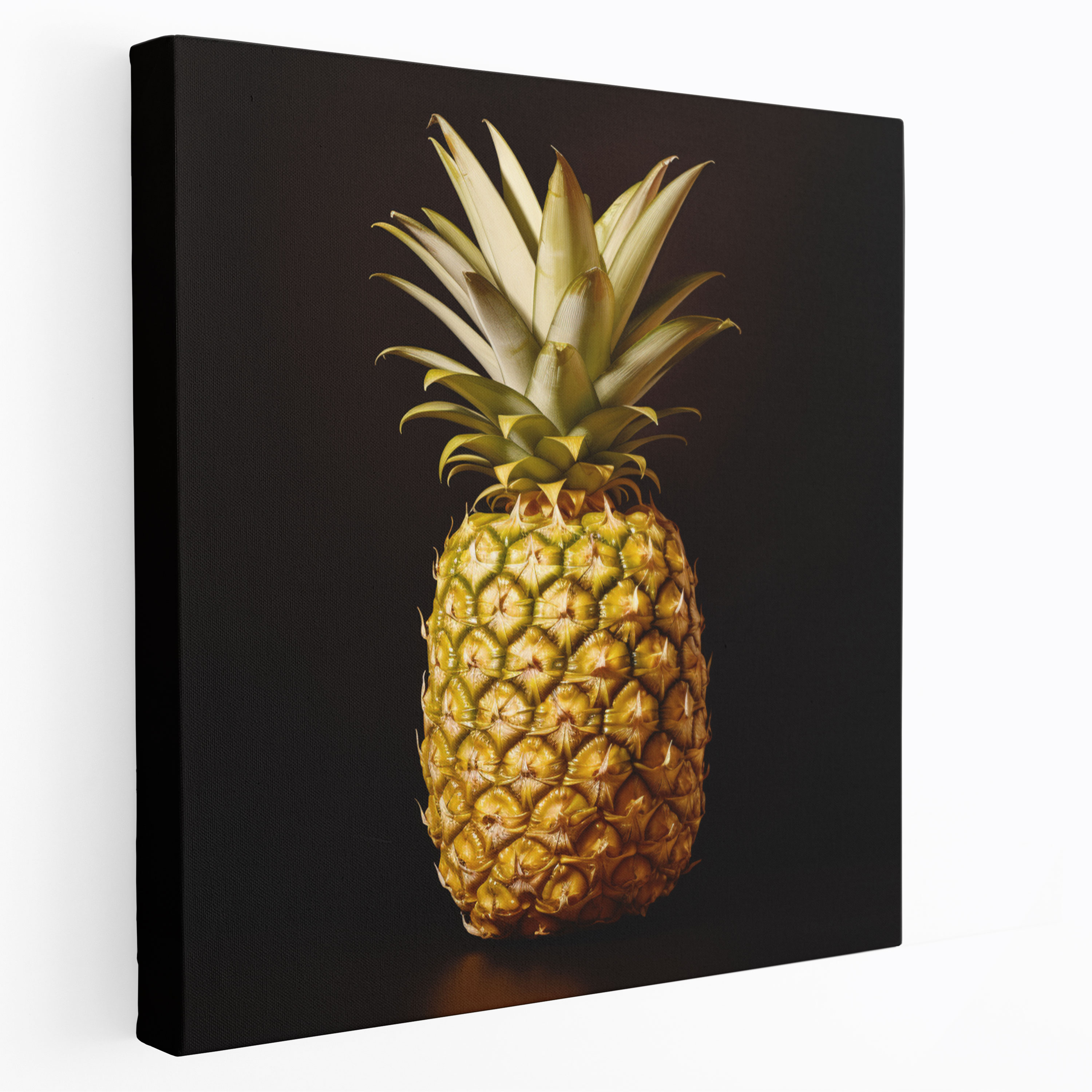 Pineapple Canvas Print - Pineapple, Luscious Texture, Pineapple, Photorealistic Painting