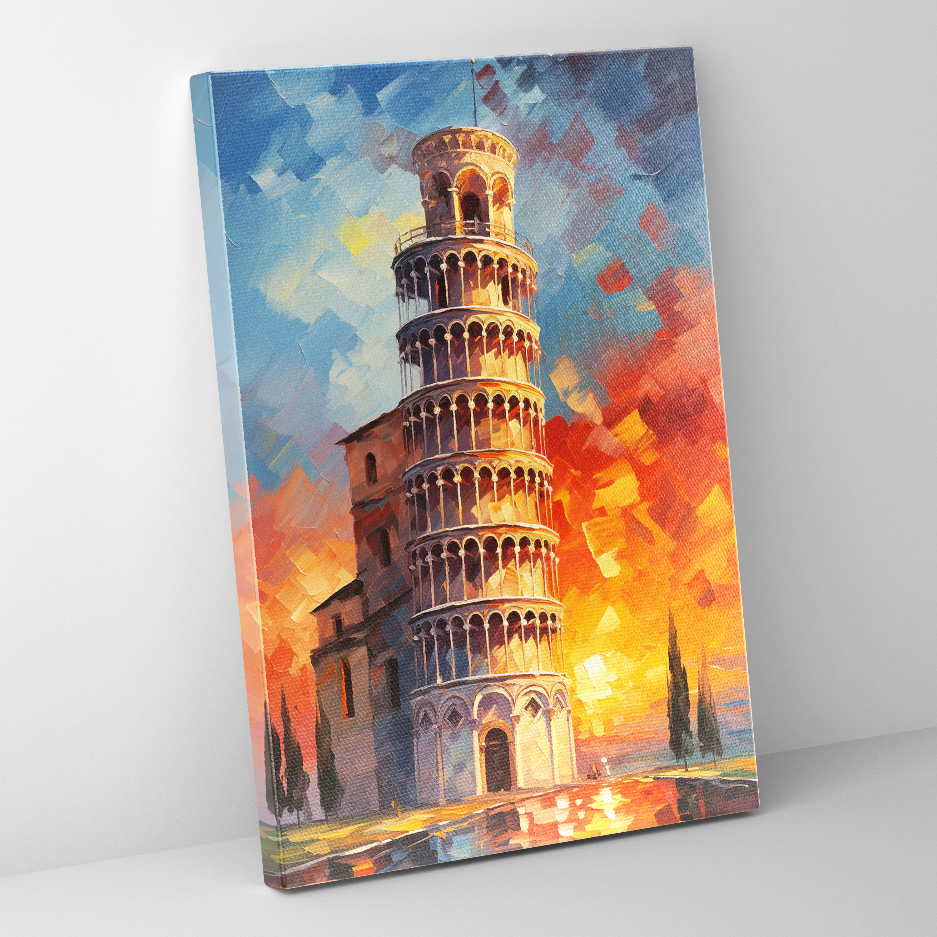 Leaning Tower Of Pisa Canvas Print - Leaning Tower Of Pisa, Canvas Wall Art, Canvas, Leaning Tower Of Pisa