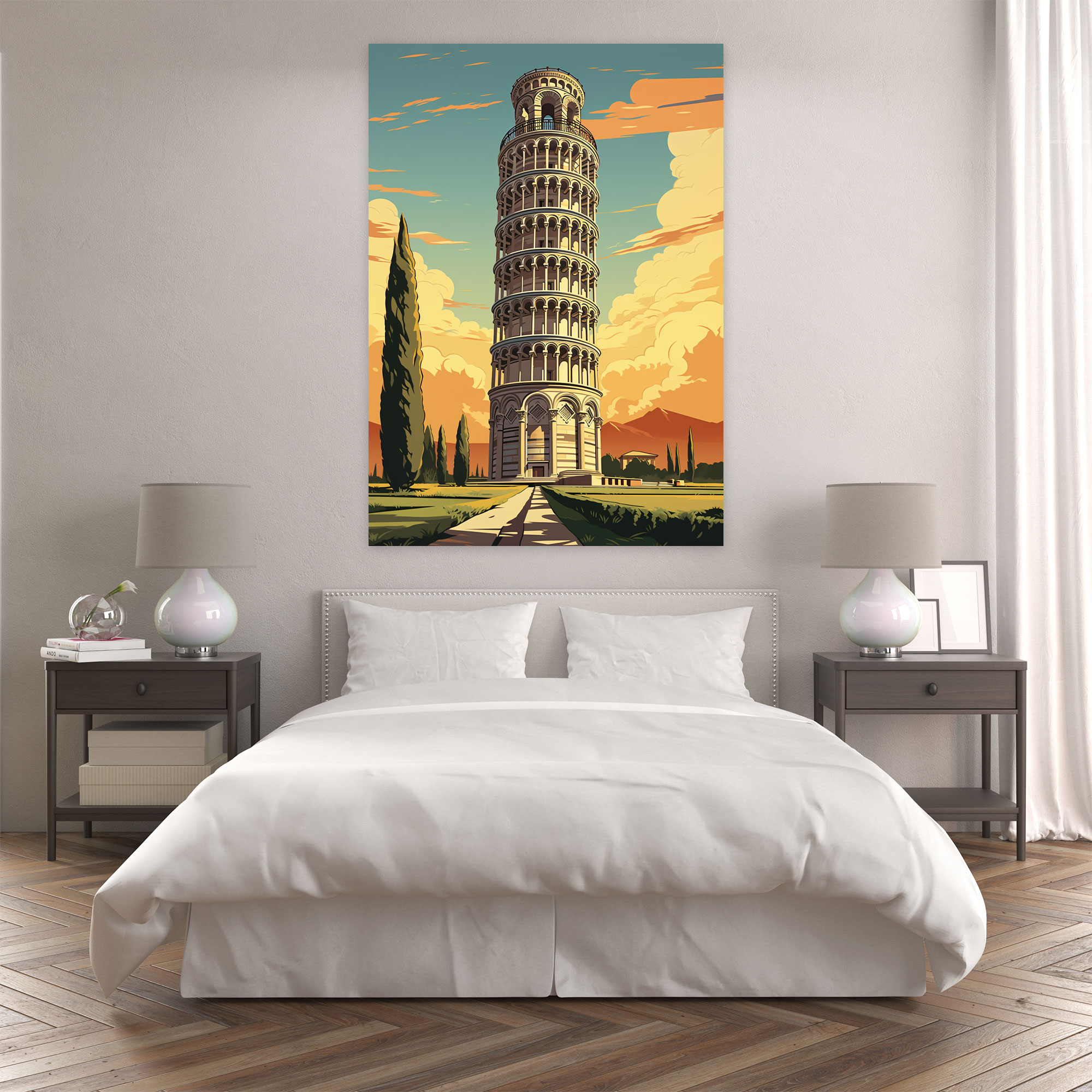 Leaning Tower Of Pisa Wall Art - Leaning Tower Of Pisa, Canvas, Canvas Wall Art, Wall Art