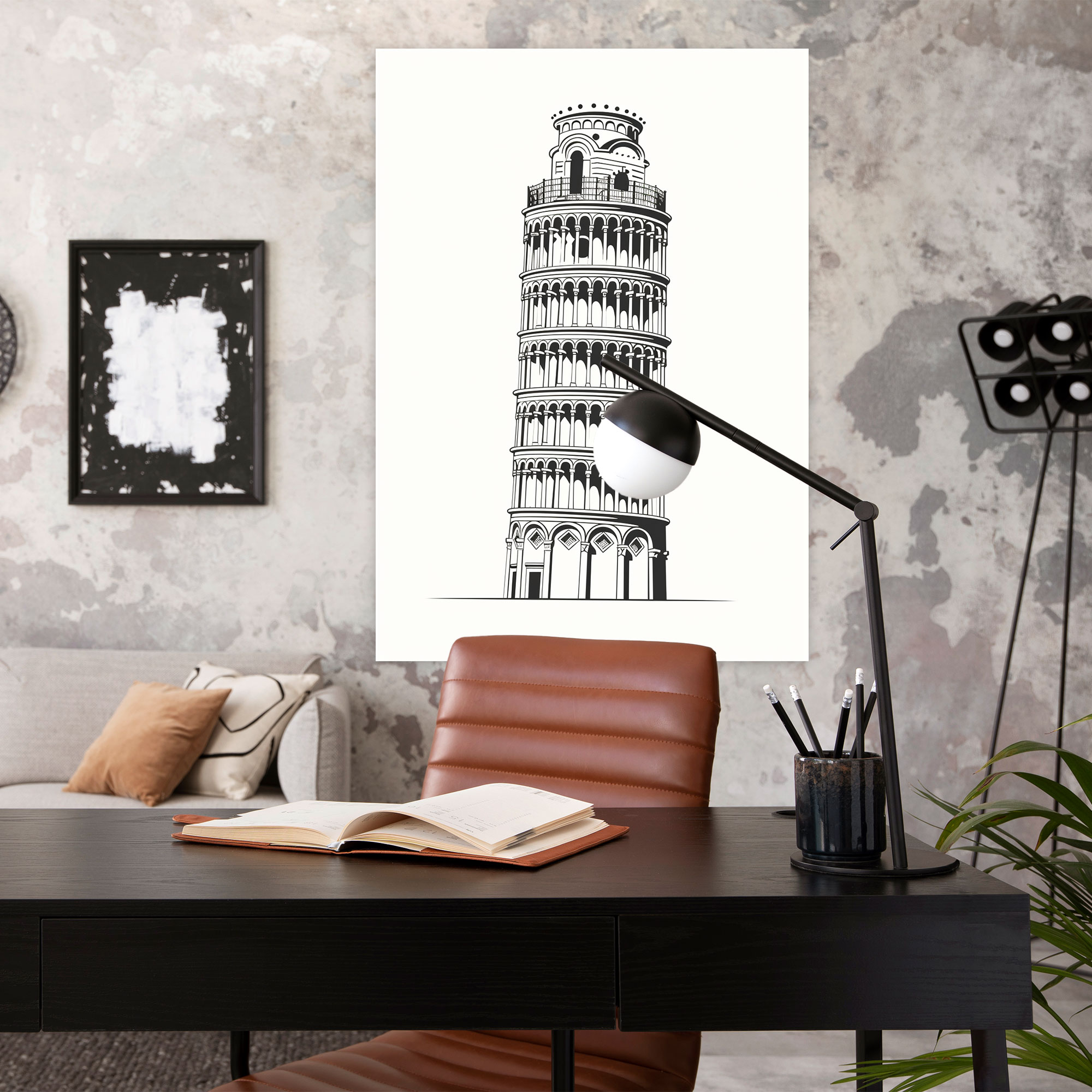 Leaning Tower Of Pisa Wall Decoration - Leaning Tower Of Pisa, Canvas Print, Canvas Wall Art, Leaning Tower Of Pisa