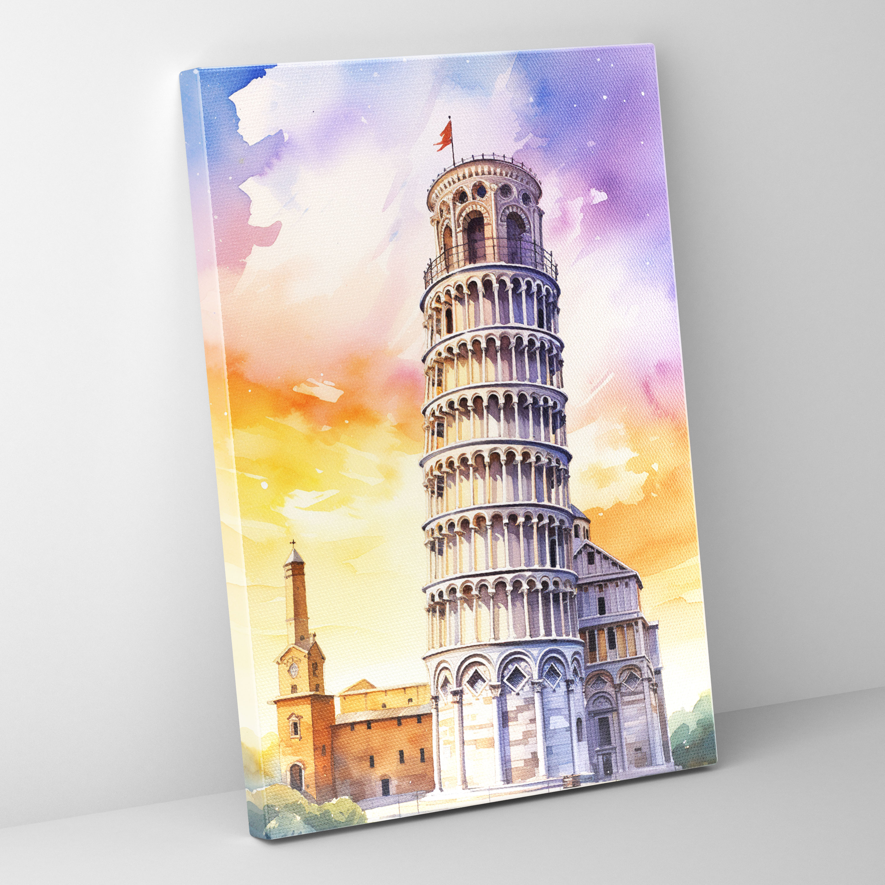 Leaning Tower Of Pisa Wall Art - Leaning Tower Of Pisa, Canvas Print, Canvas Wall Art, Wall Decoration
