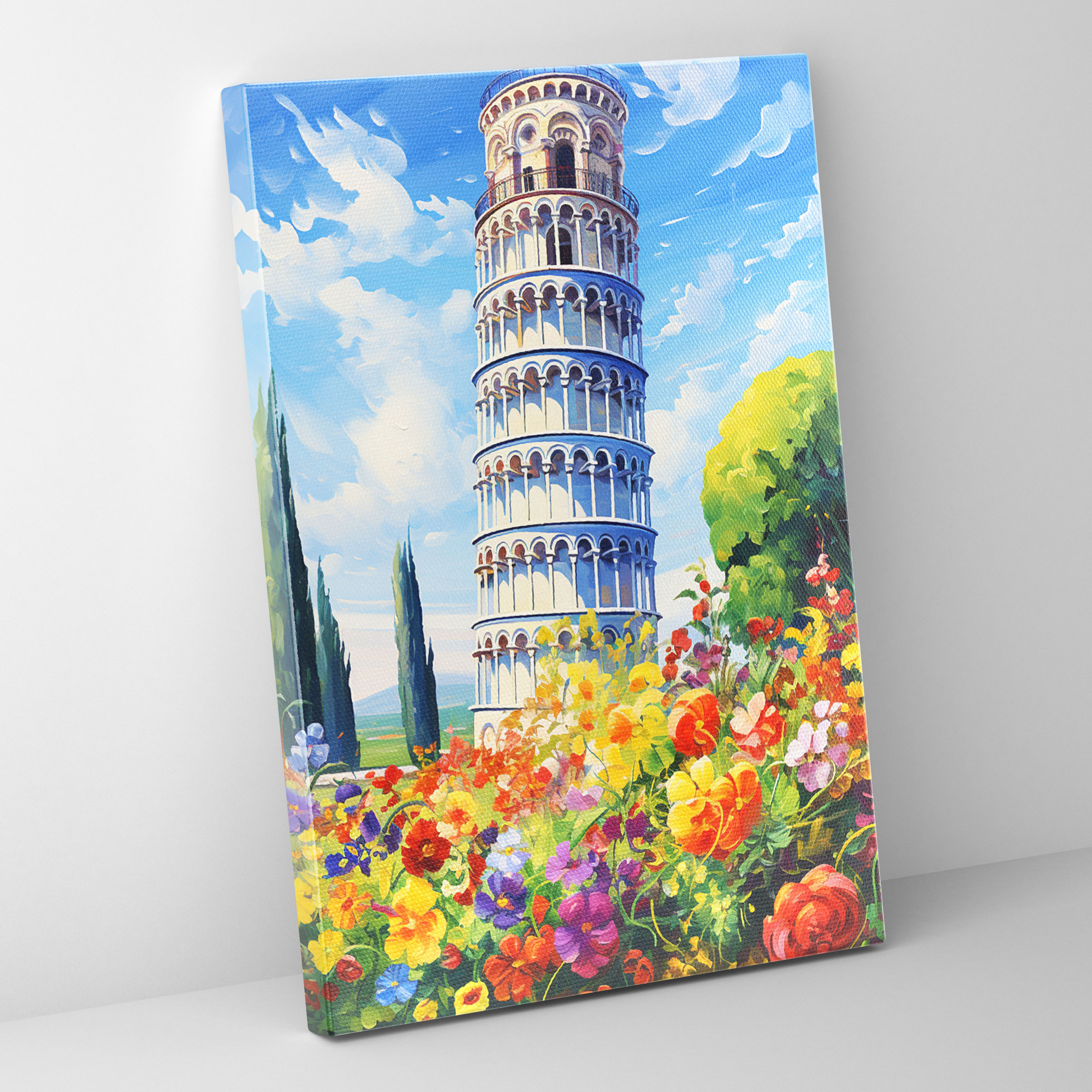 Leaning Tower Of Pisa Wall Art - Leaning Tower Of Pisa, Canvas Print, Home Decoration, Leaning Tower Of Pisa