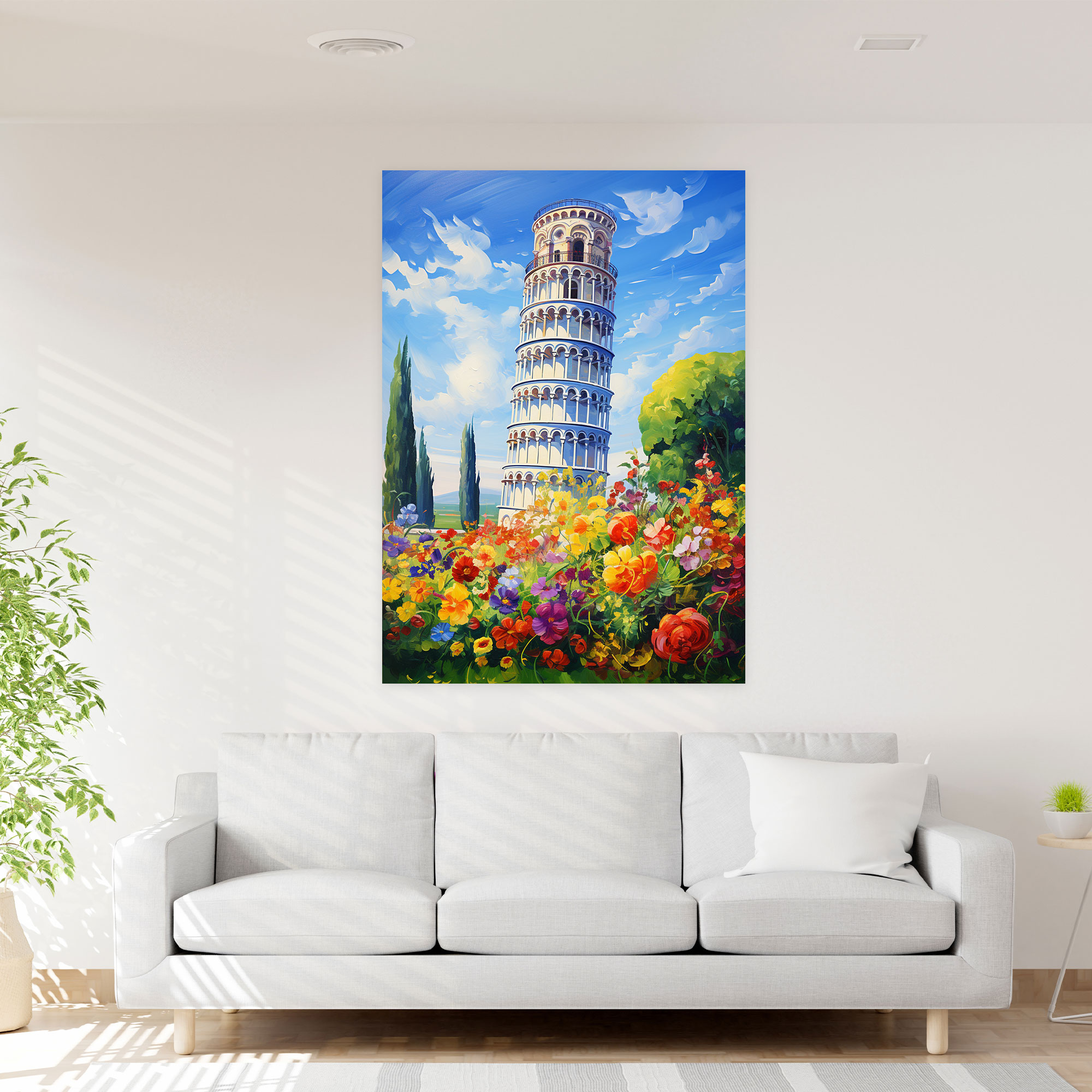 Leaning Tower Of Pisa Wall Art - Leaning Tower Of Pisa, Canvas Print, Home Decoration, Leaning Tower Of Pisa