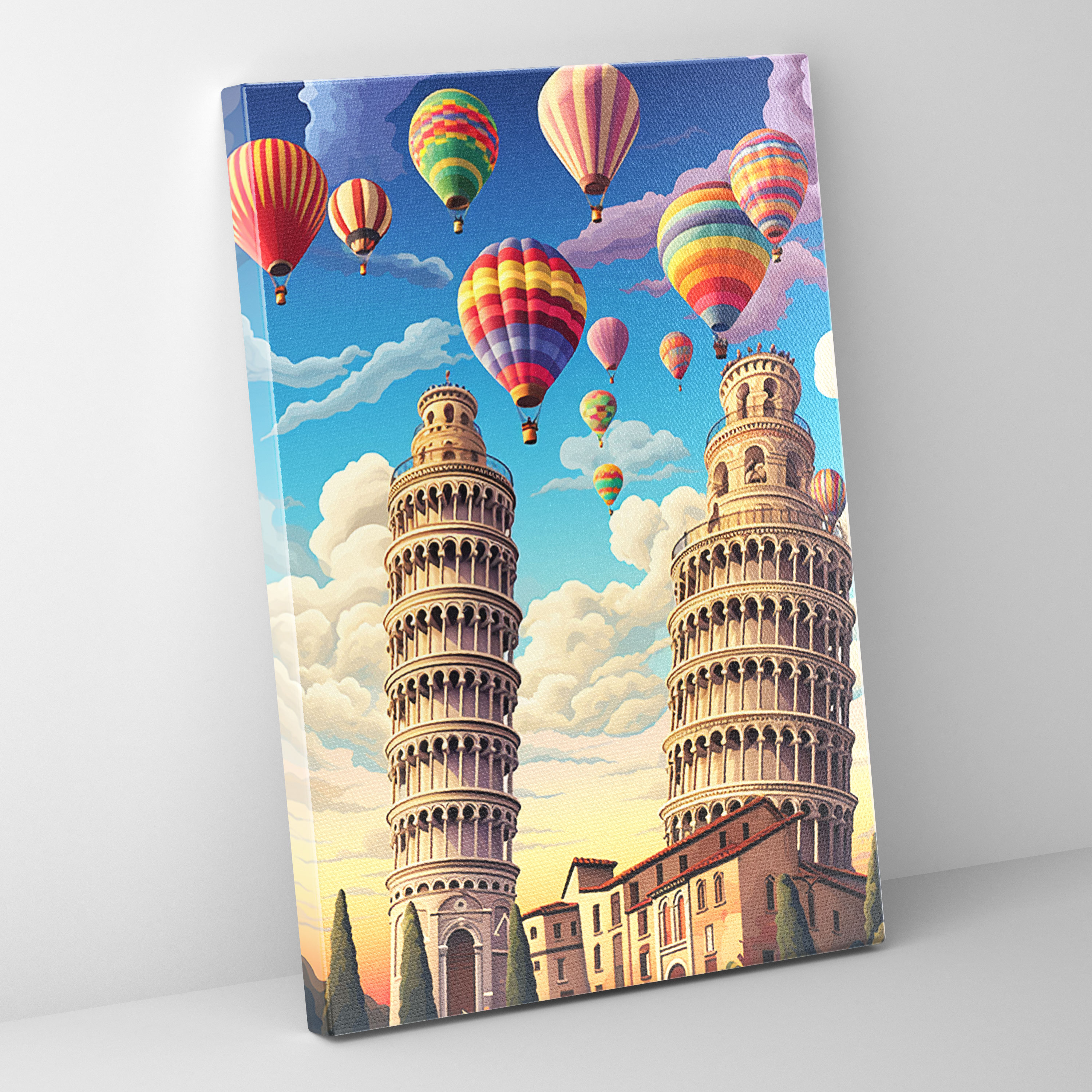 Leaning Tower Of Pisa Canvas Print - Leaning Tower Of Pisa, Leaning Tower Of Pisa, Home Decoration, Canvas Wall Art