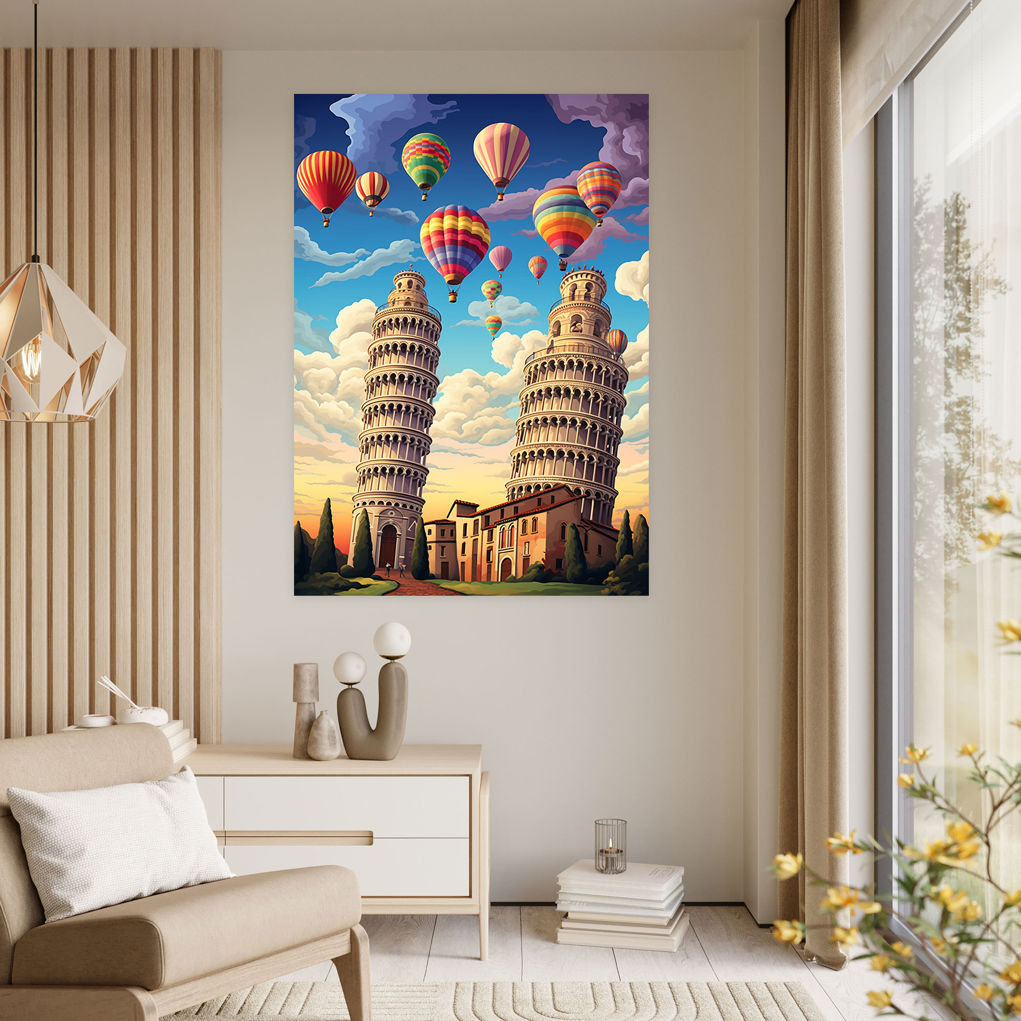 Leaning Tower Of Pisa Canvas Print - Leaning Tower Of Pisa, Leaning Tower Of Pisa, Home Decoration, Canvas Wall Art