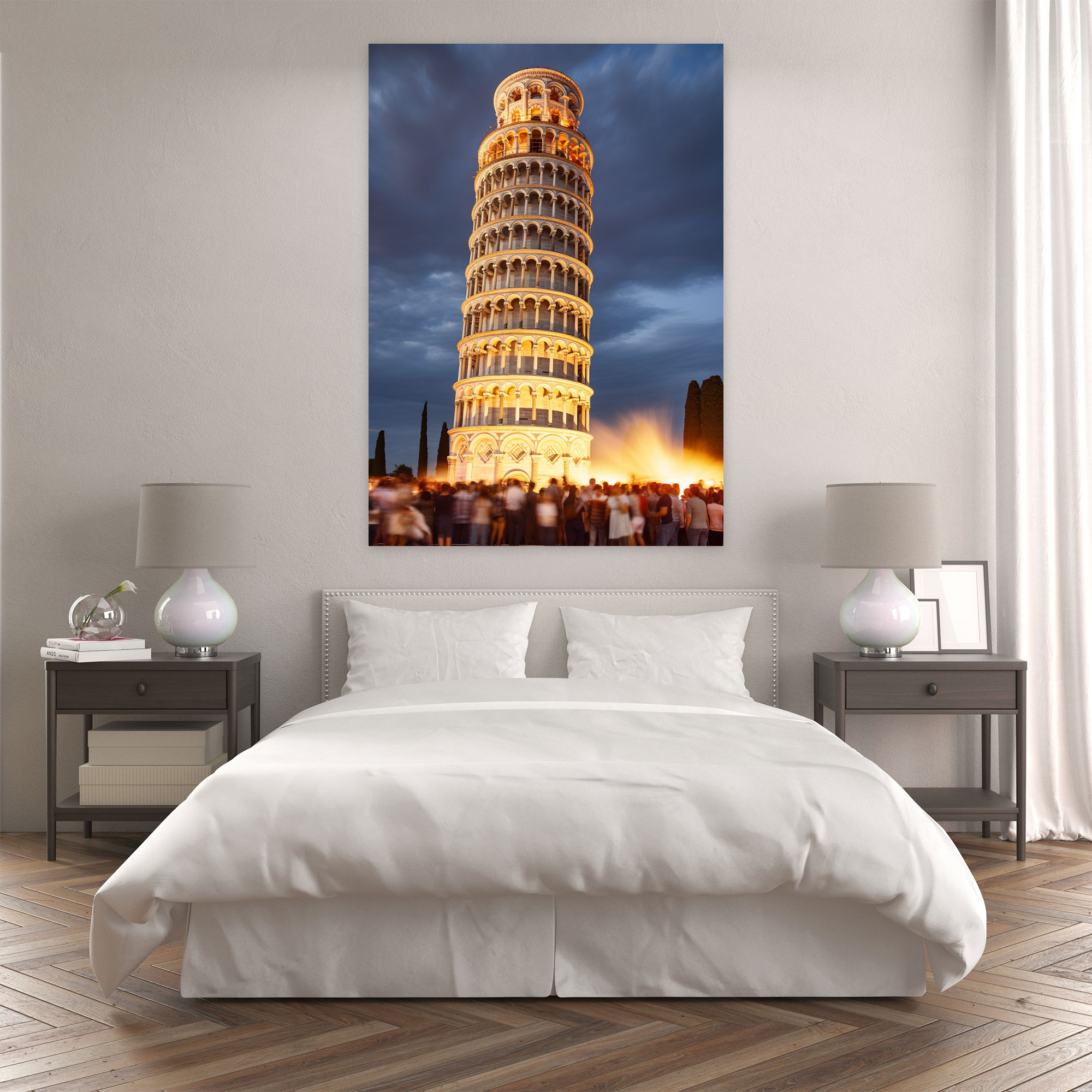 Leaning Tower Of Pisa Canvas Wall Art - Leaning Tower Of Pisa, Leaning Tower Of Pisa, Canvas Wall Art, Wall Decoration