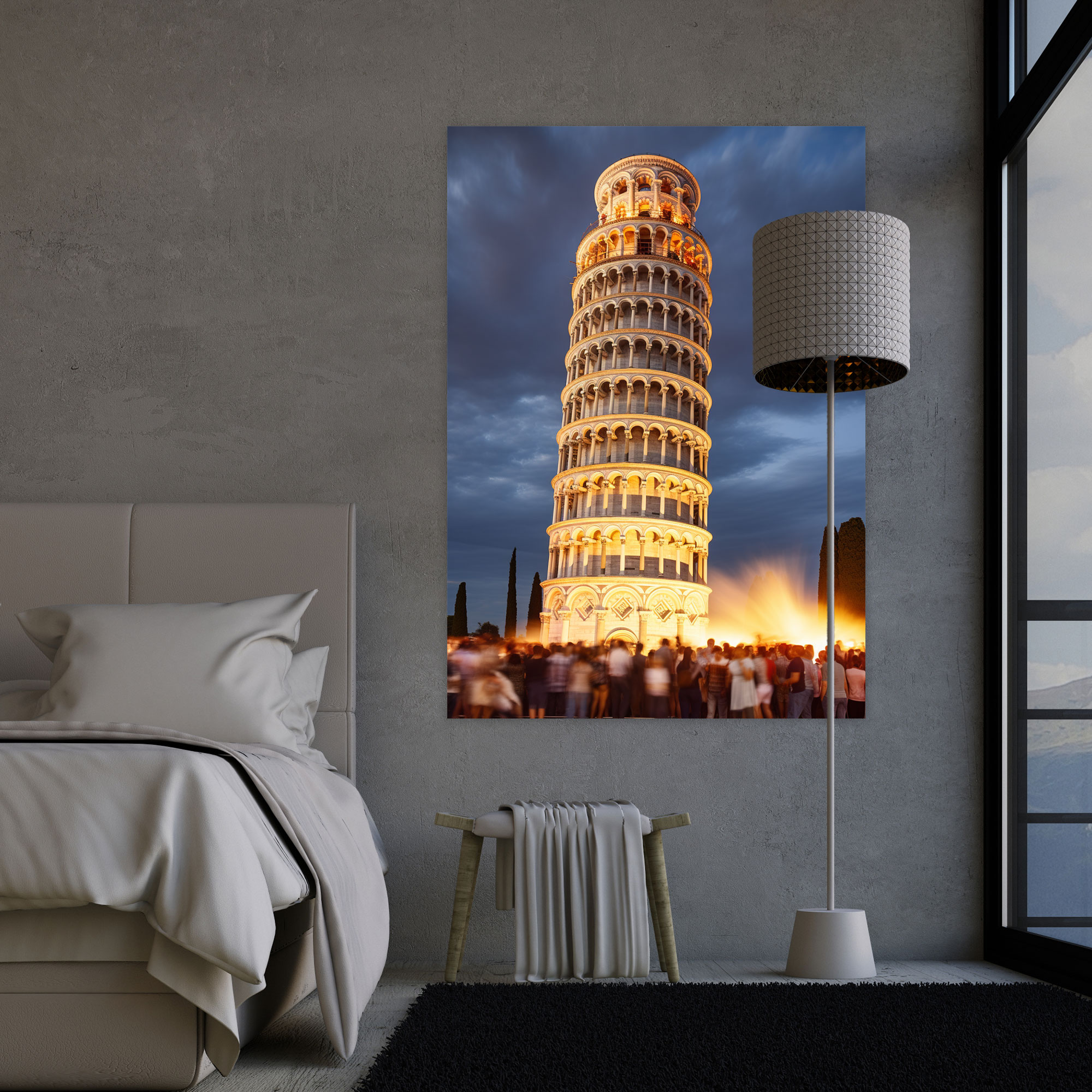Leaning Tower Of Pisa Canvas Wall Art - Leaning Tower Of Pisa, Leaning Tower Of Pisa, Canvas Wall Art, Wall Decoration