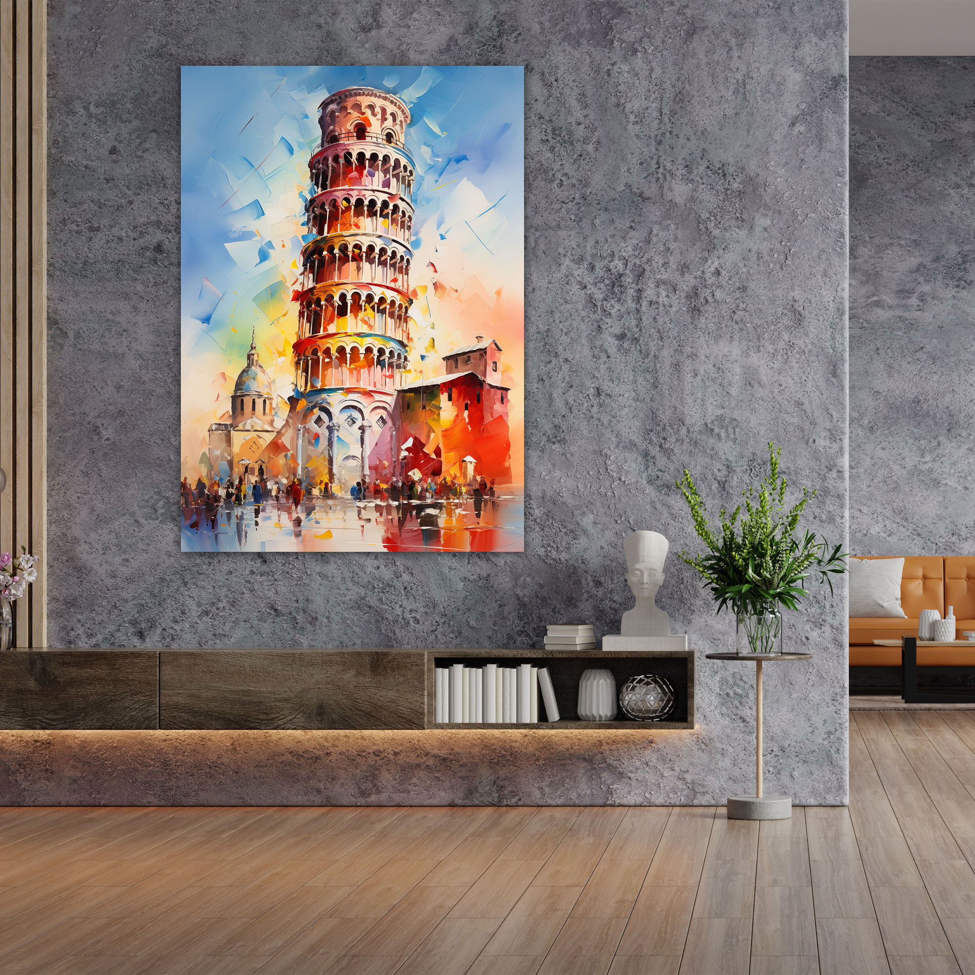 Leaning Tower Of Pisa Home Decoration - Leaning Tower Of Pisa, Canvas Wall Art, Canvas, Home Decoration