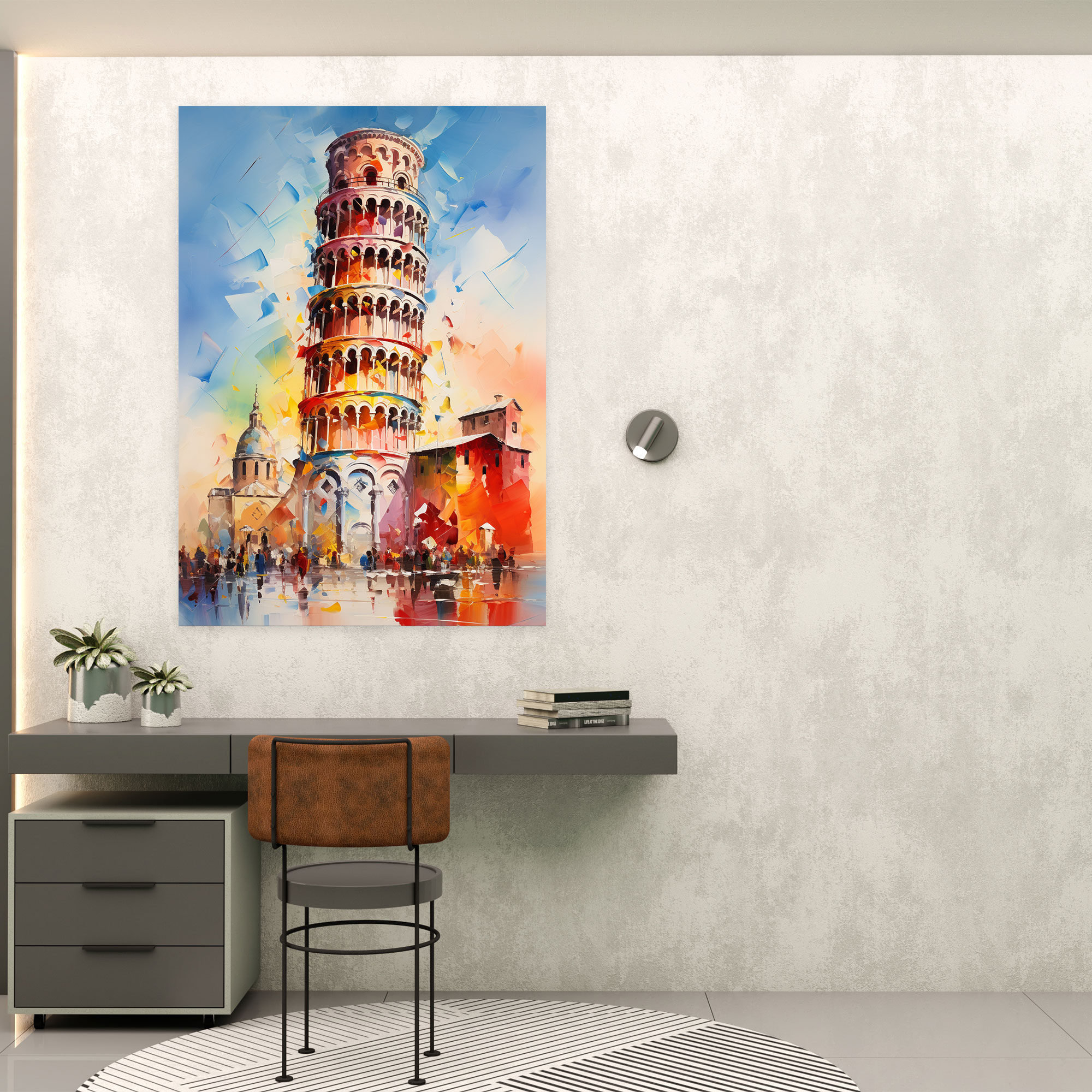 Leaning Tower Of Pisa Home Decoration - Leaning Tower Of Pisa, Canvas Wall Art, Canvas, Home Decoration
