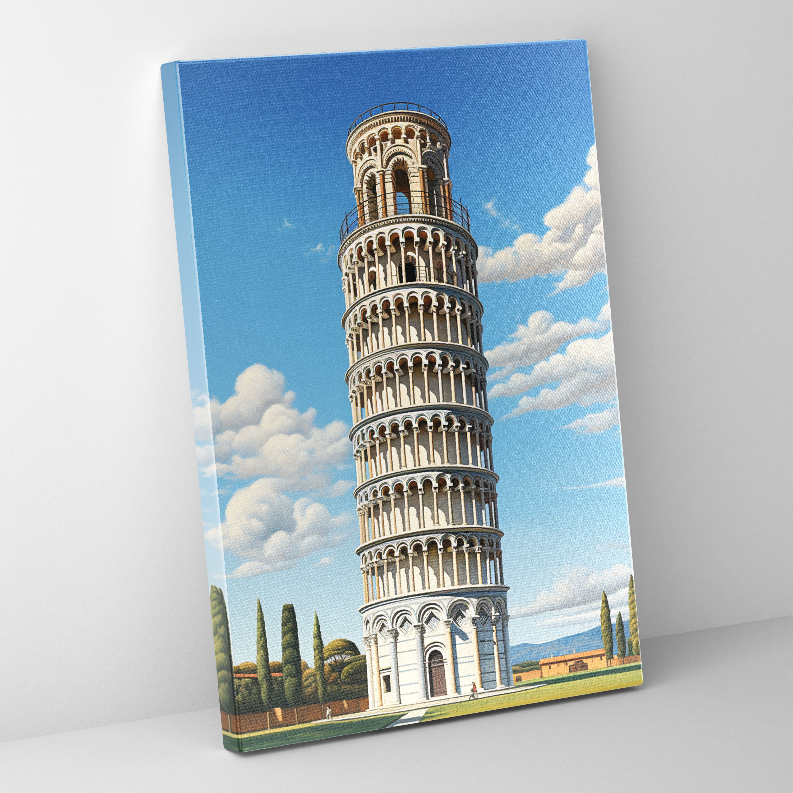 Leaning Tower Of Pisa Wall Art - Leaning Tower Of Pisa, Attention To Detail, Majestic View, Home Decoration