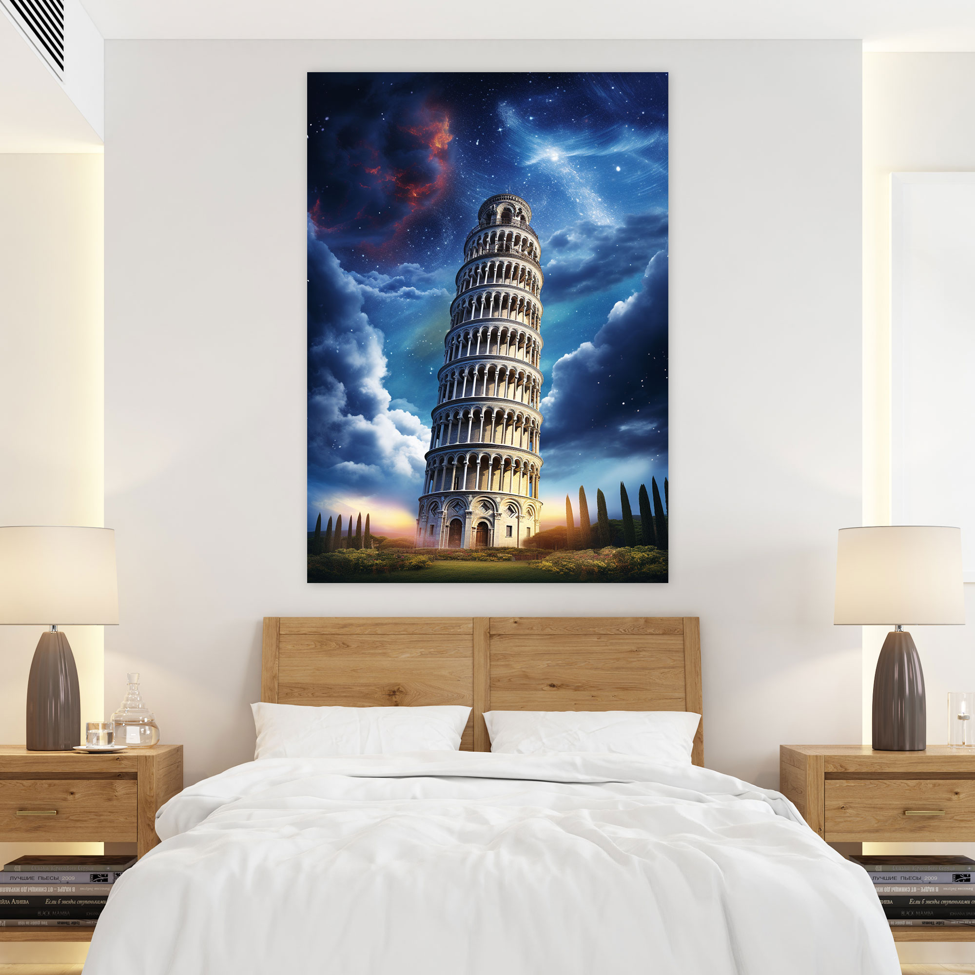 Leaning Tower Of Pisa Canvas Print - Leaning Tower Of Pisa, Whimsy, Wall Decoration, Surreal