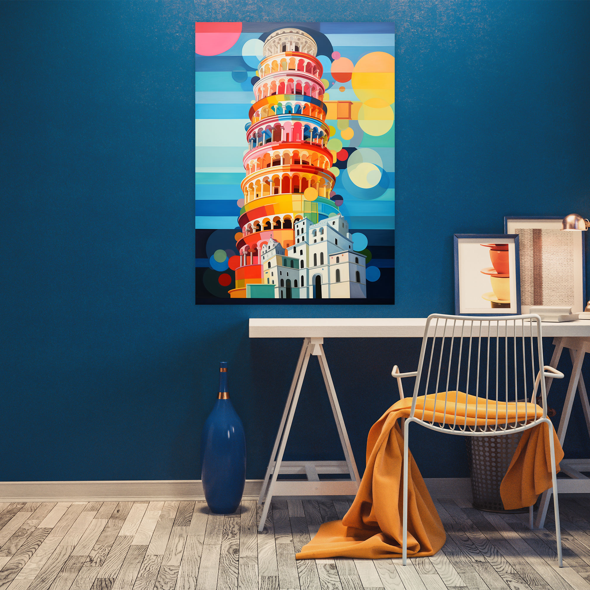 Leaning Tower Of Pisa Canvas Print - Leaning Tower Of Pisa, Leaning Tower Of Pisa, Wall Art, Intricate Patterns